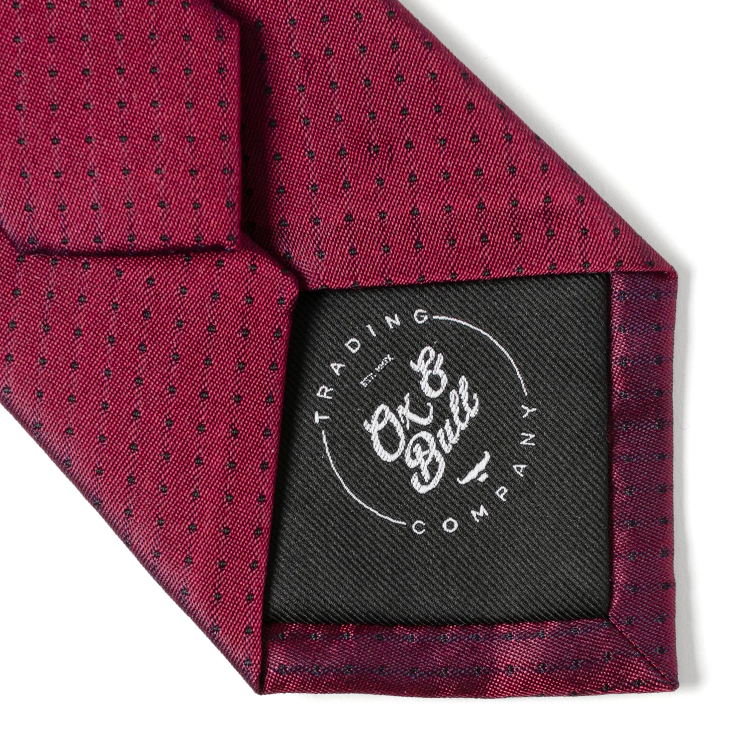 Red Pin Dot Men's Tie - Image 5