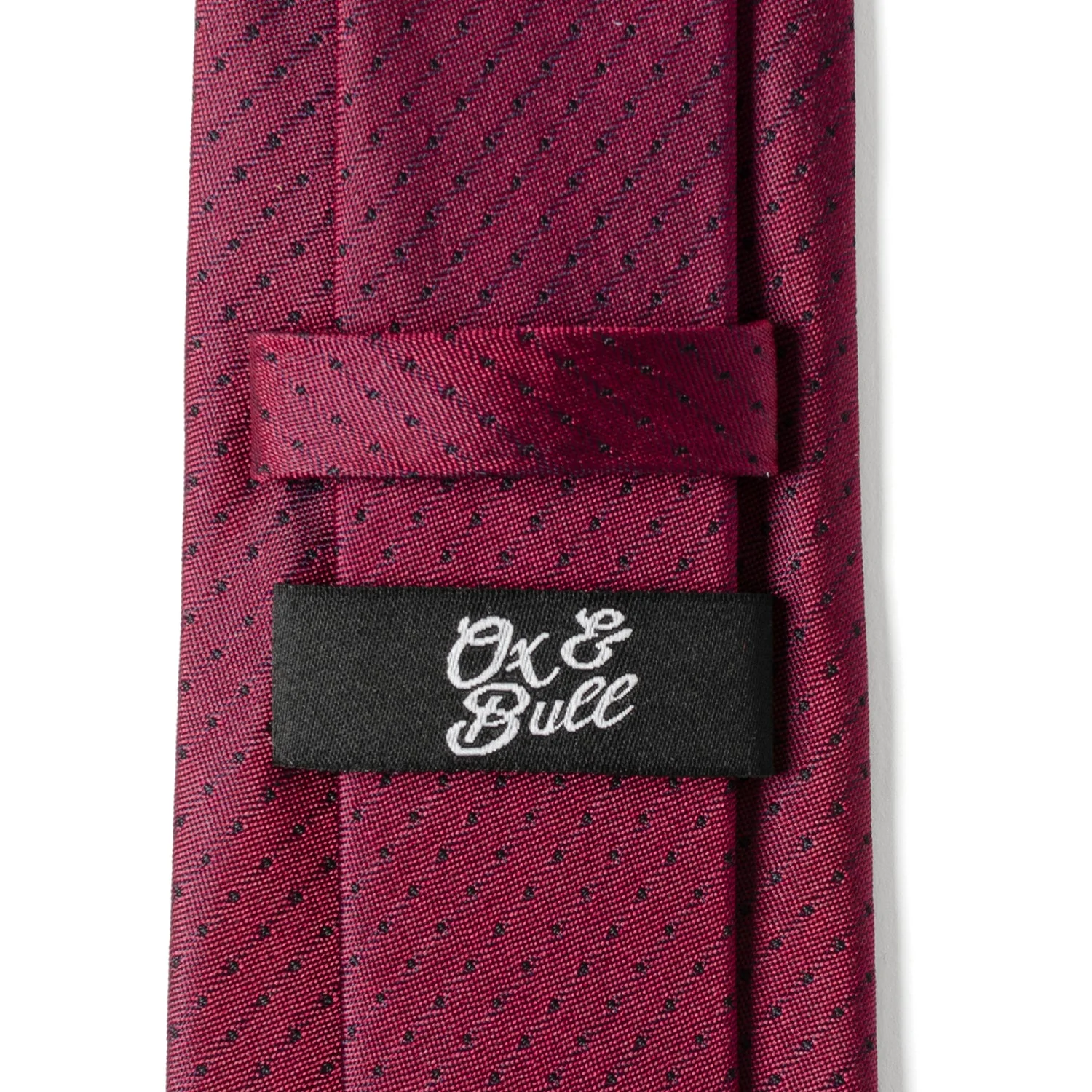 Red Pin Dot Men's Tie - Image 6