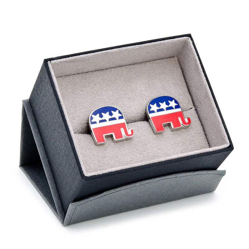Republican Elephant Cufflinks - Image 3