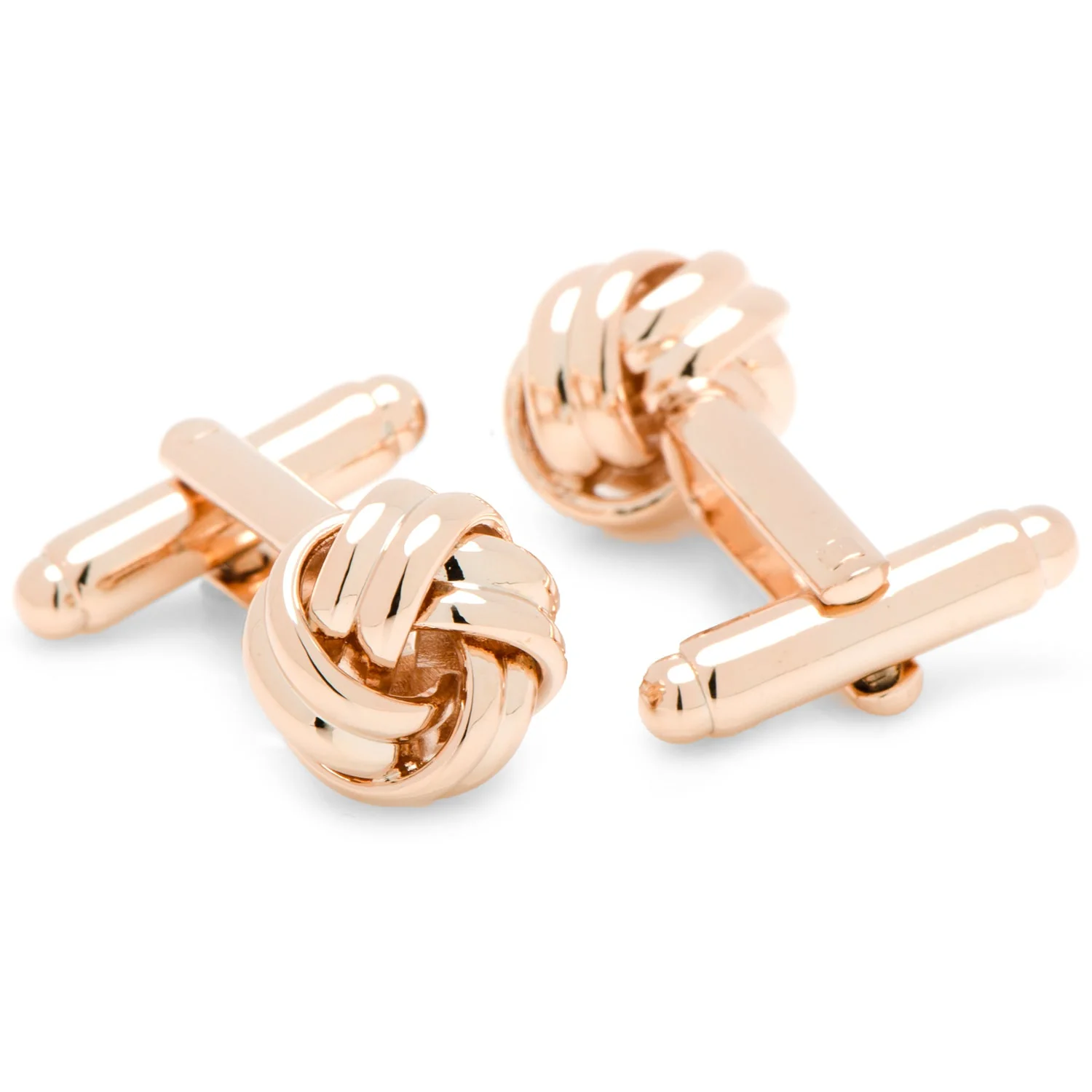 Rose Gold Knot Cufflinks - Image 2