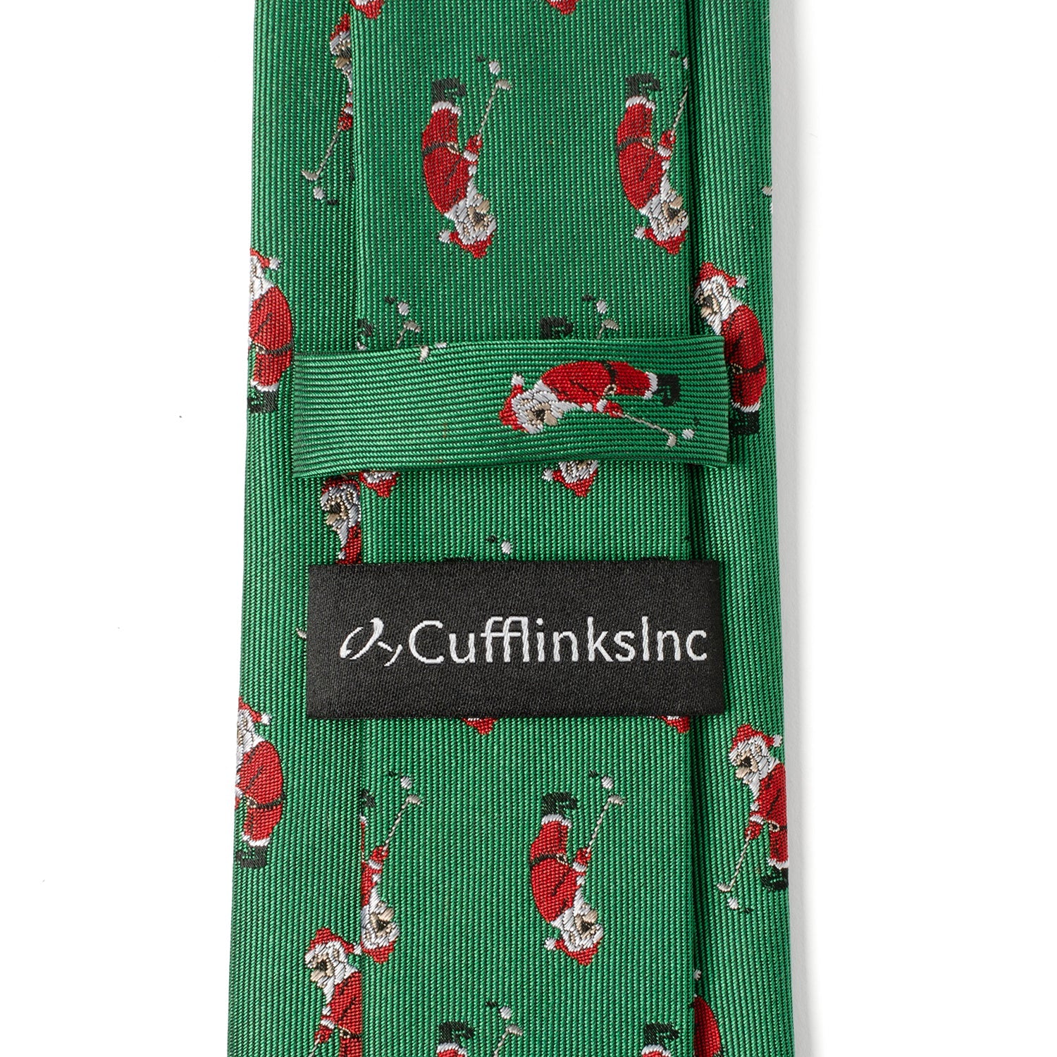 Santa Golf Par-Tee Men's Green Tie - Image 5