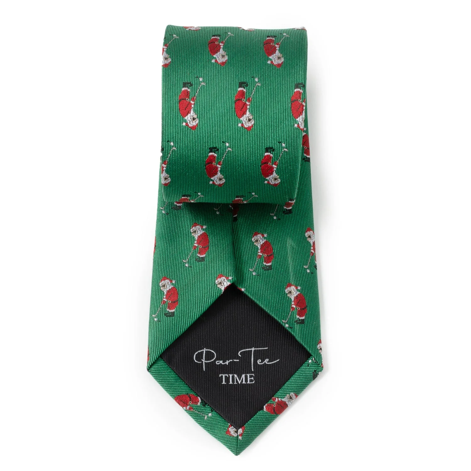 Santa Golf Par-Tee Men's Green Tie - Image 6
