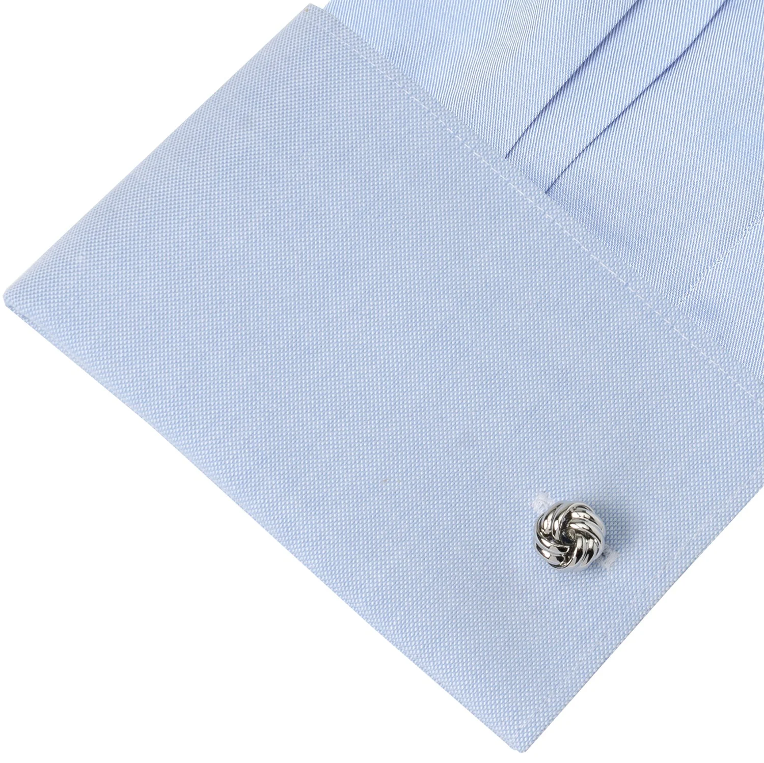 Silver Knot Cufflinks - Image 3
