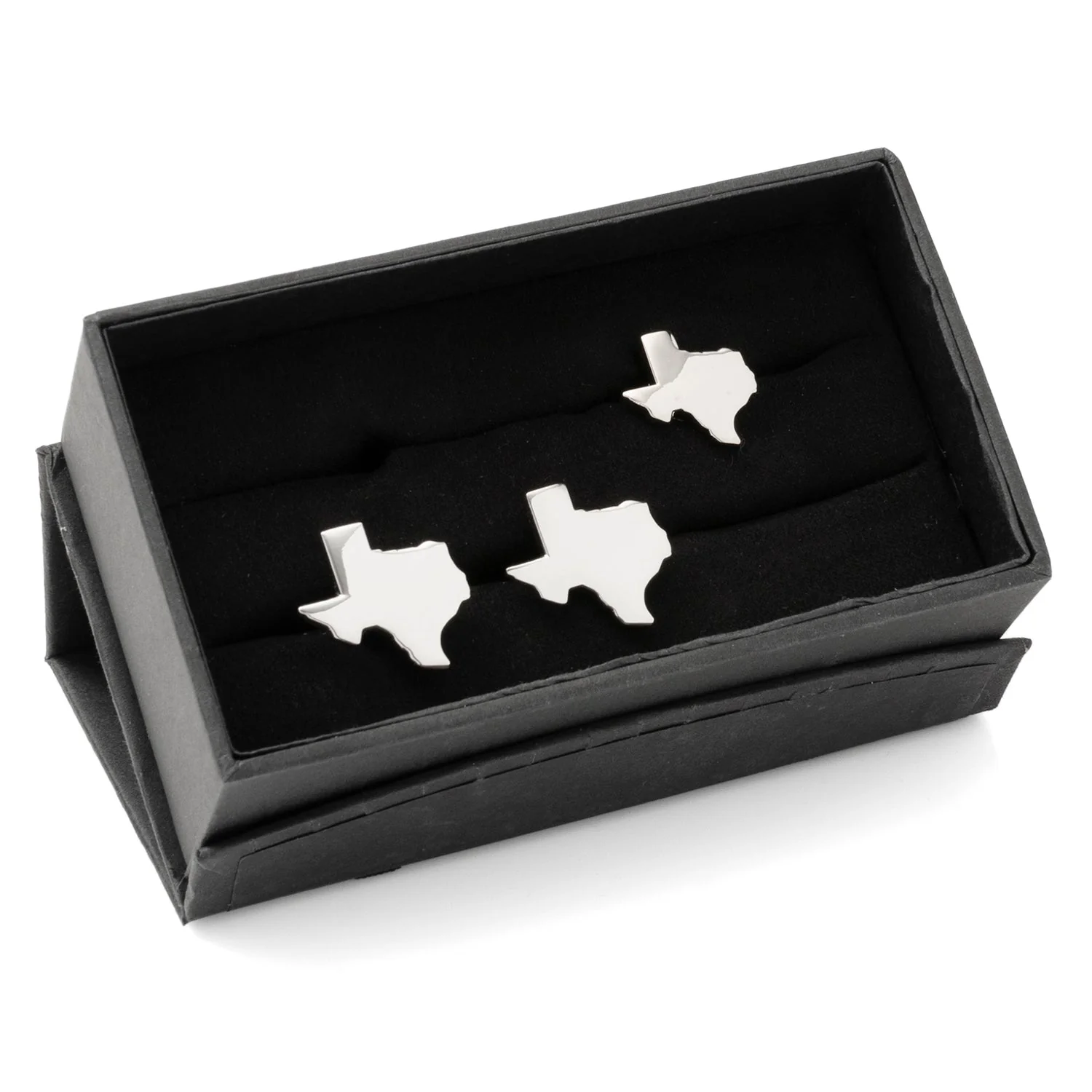 Silver Texas Cufflinks and Lapel Pin Gift Set - Image 2