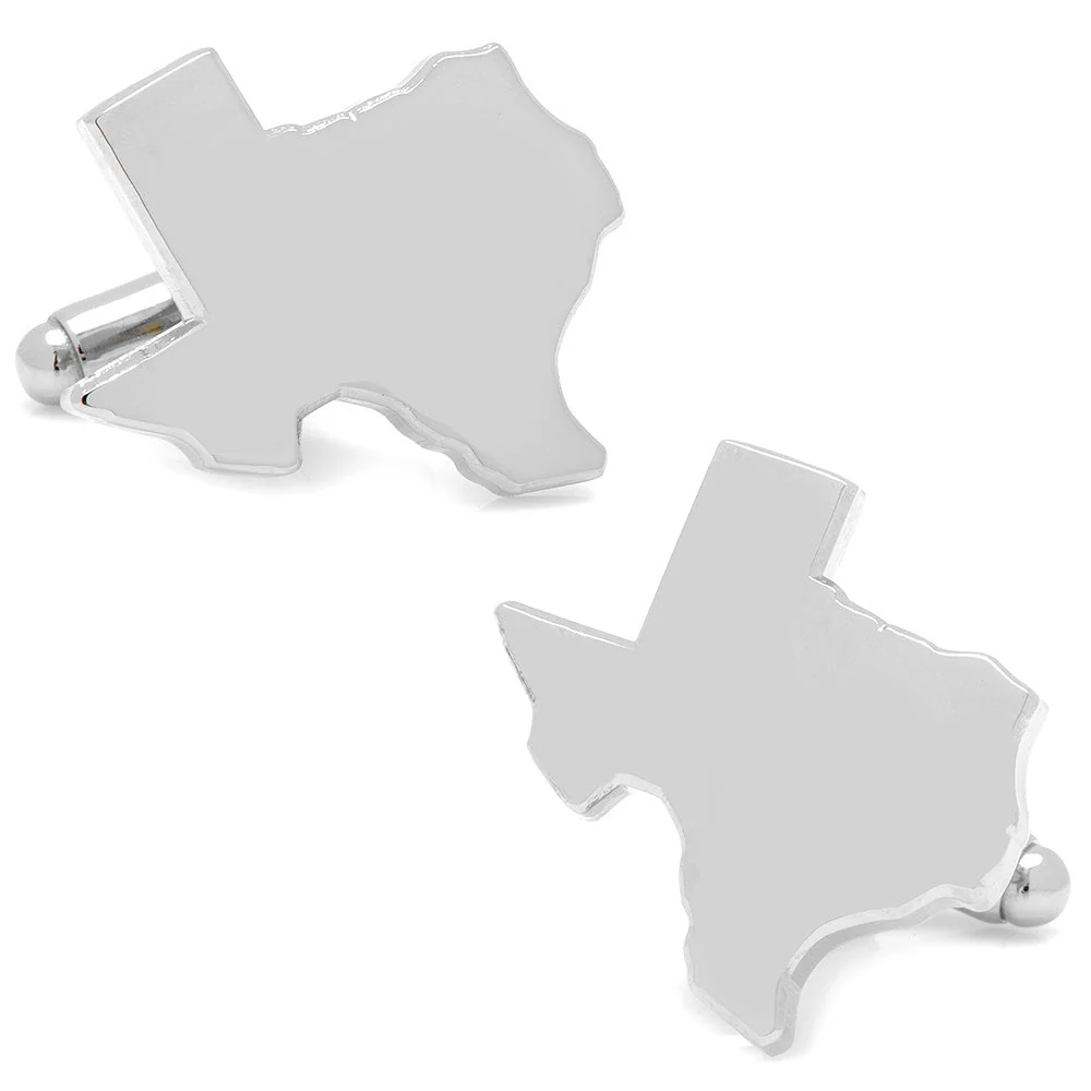 Silver Texas Cufflinks and Lapel Pin Gift Set - Image 3