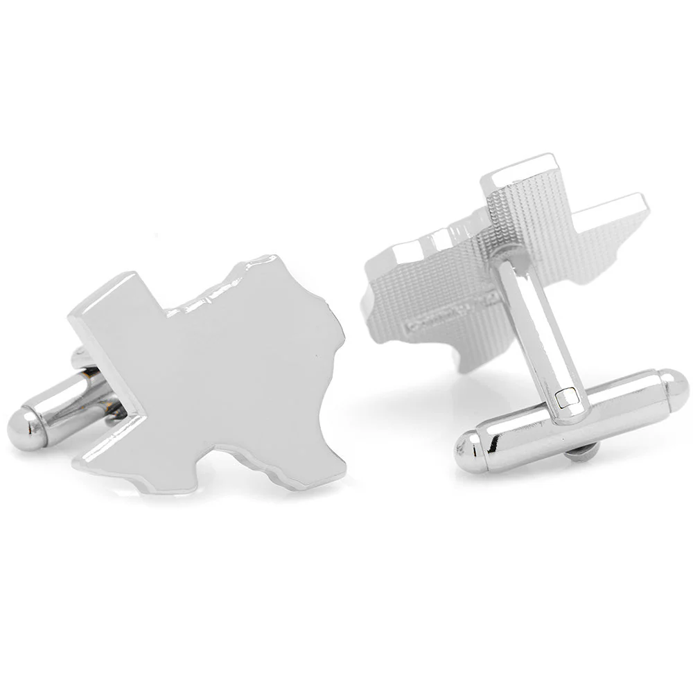 Silver Texas Cufflinks and Lapel Pin Gift Set - Image 4
