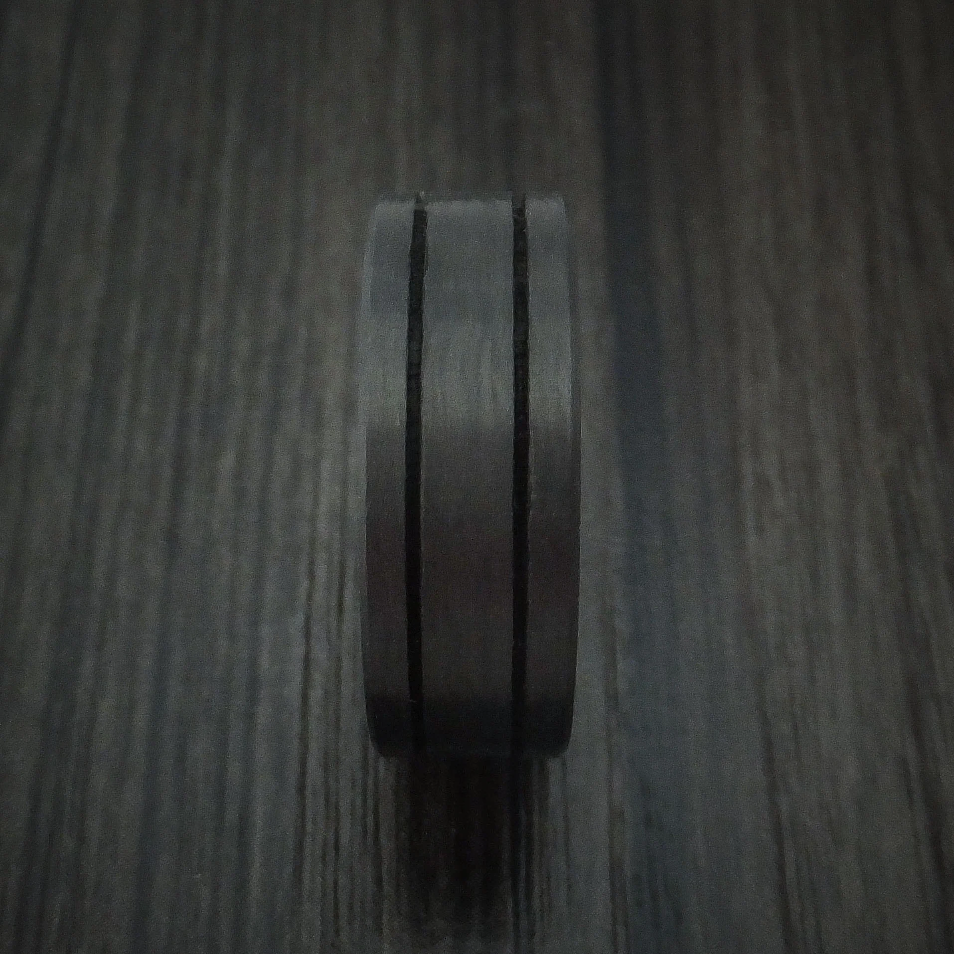Solid Carbon Fiber Men's Ring Custom Made Pattern Band - Image 3