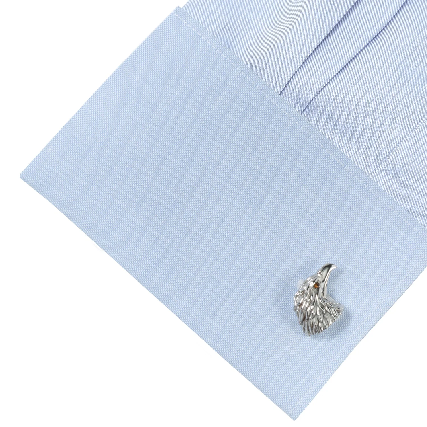 Stainless Steel Eagle Head Cufflinks - Image 3