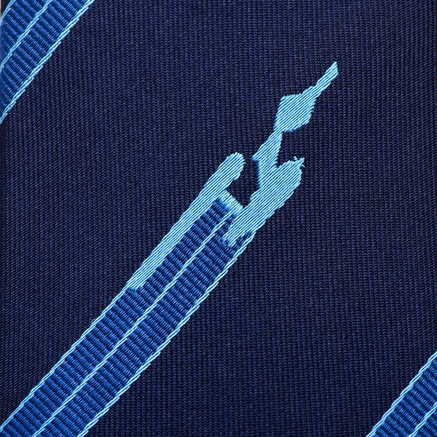 Star Trek Enterprise Flight Blue Stripe Men's Tie - Image 6