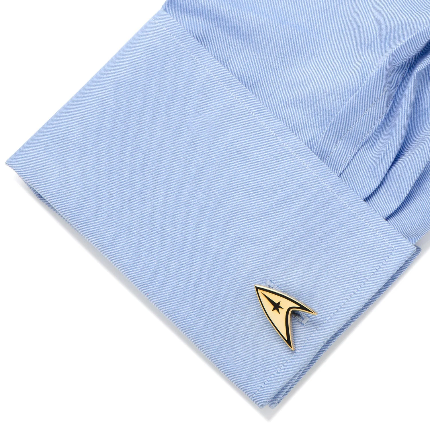 Star Trek Gold Plated Delta Shield Cufflinks - Image 3