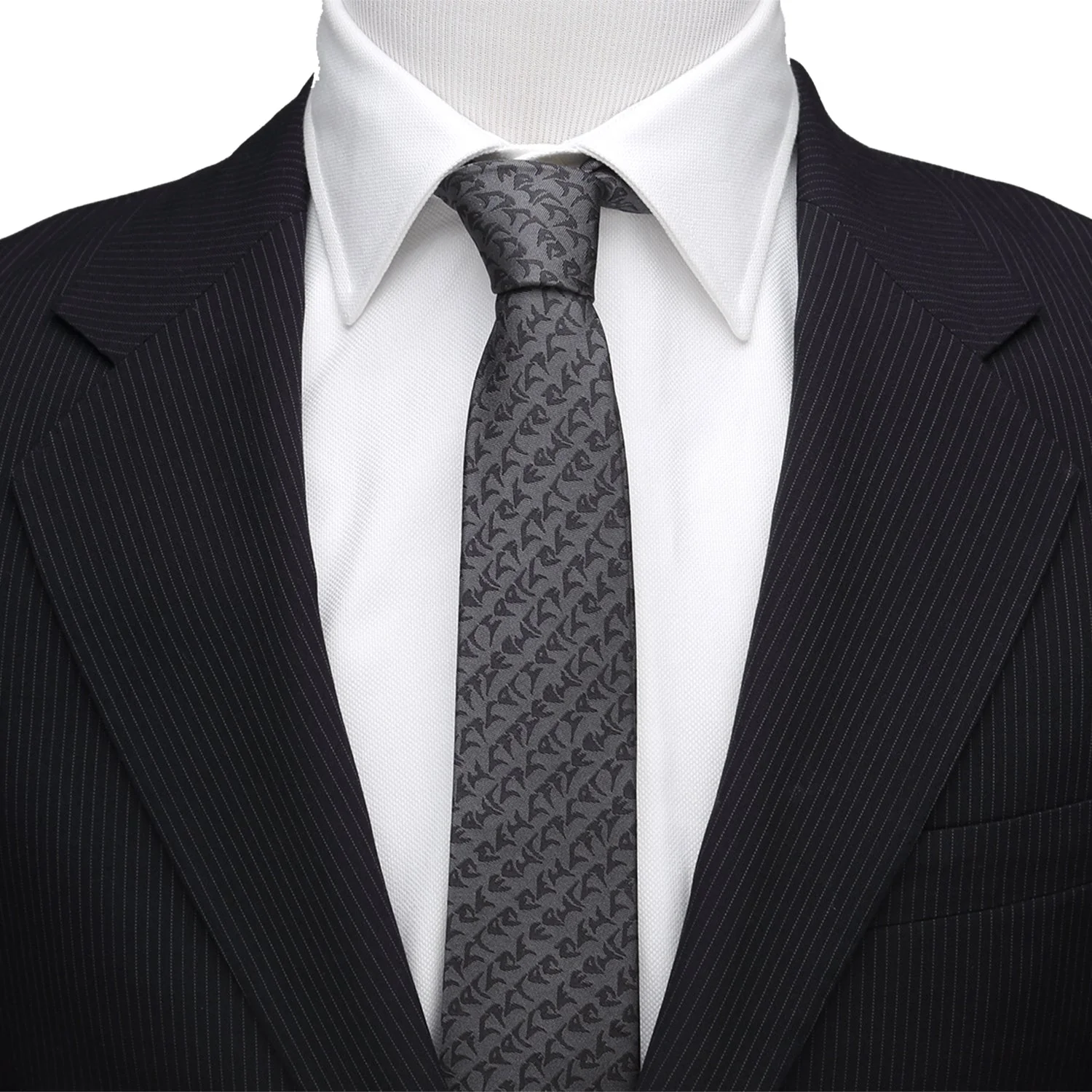 Star Trek Klingon Gray Men's Tie - Image 2