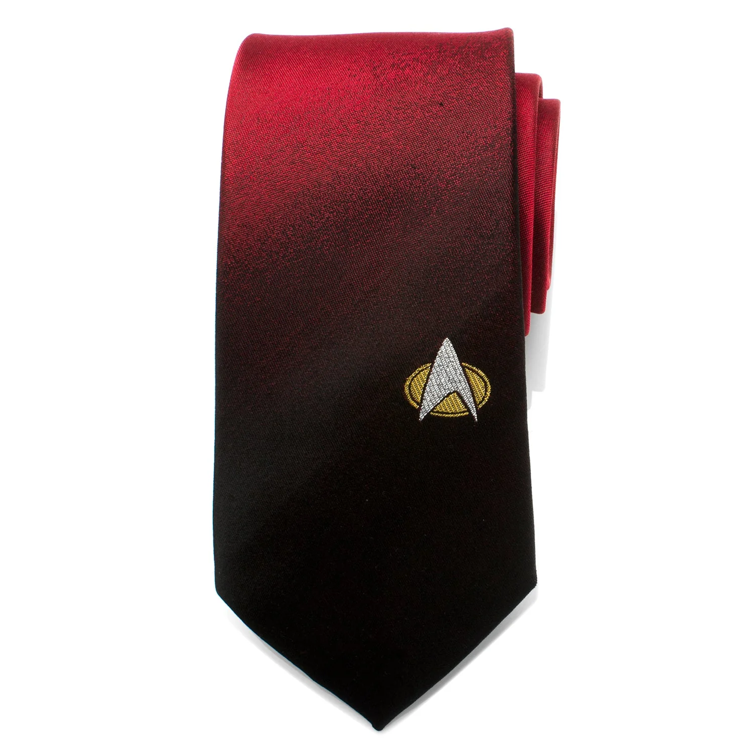 Star Trek TNG Shield Red Ombre Men's Tie - Image 3