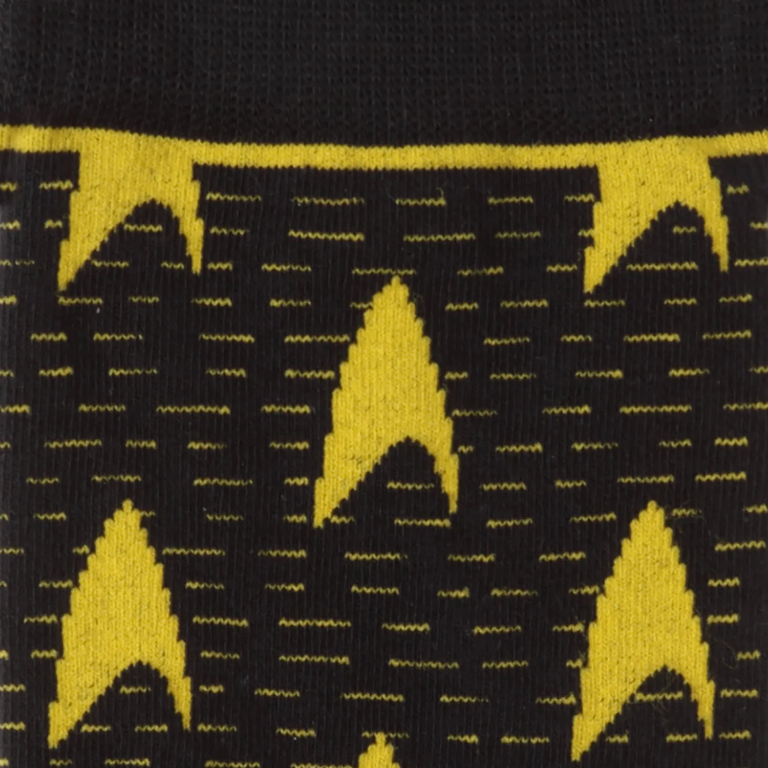 Star Trek Yellow Delta Shield Black Men's Socks - Image 3