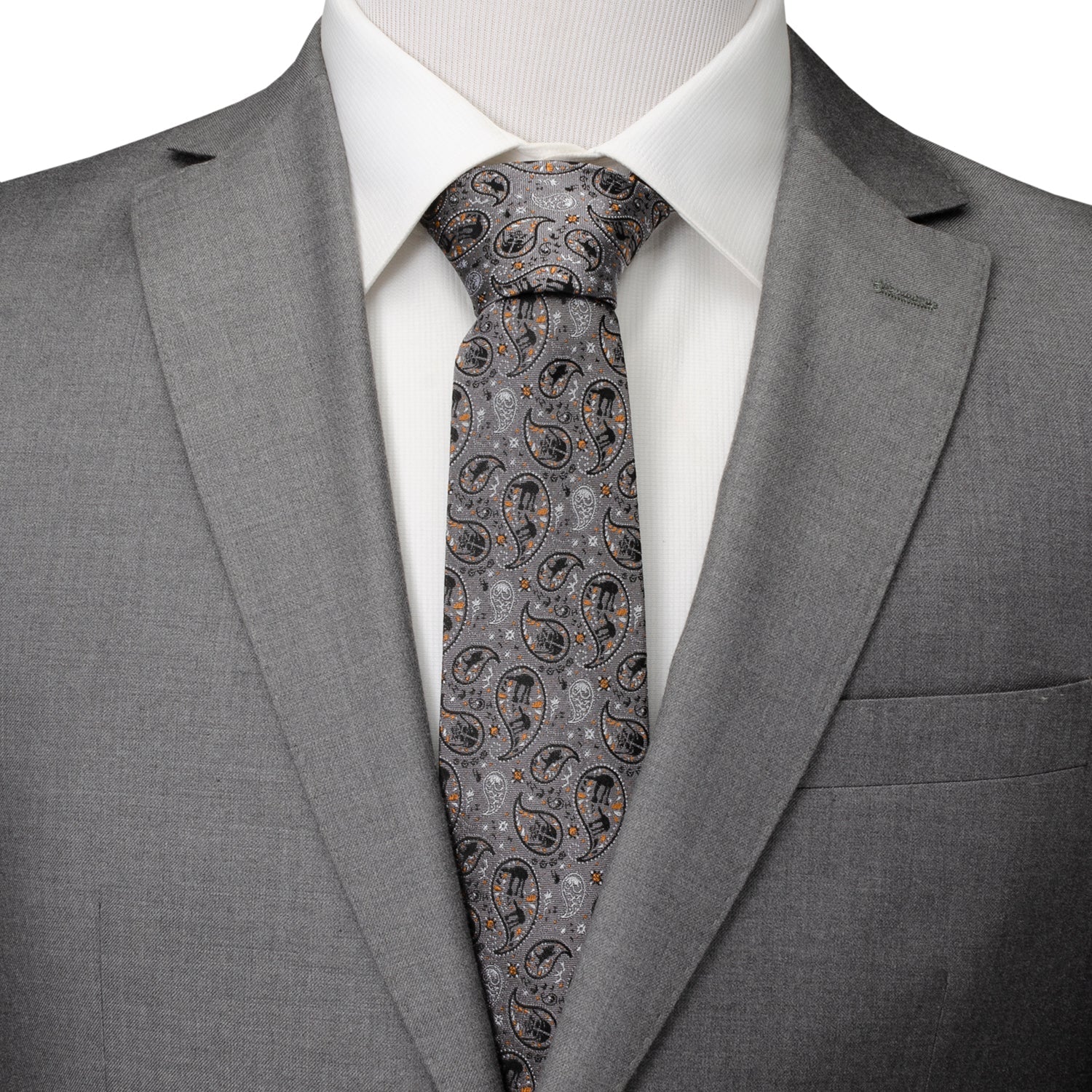 Star Wars Battle of Hoth Paisley Gray Tie - Image 2