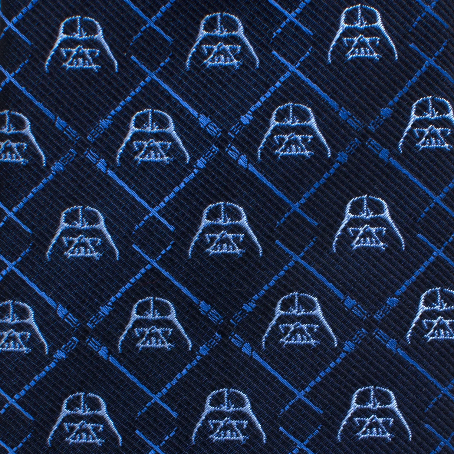 Star Wars Darth Vader and LIGHTSABER Blue Checkered Tie - Image 5