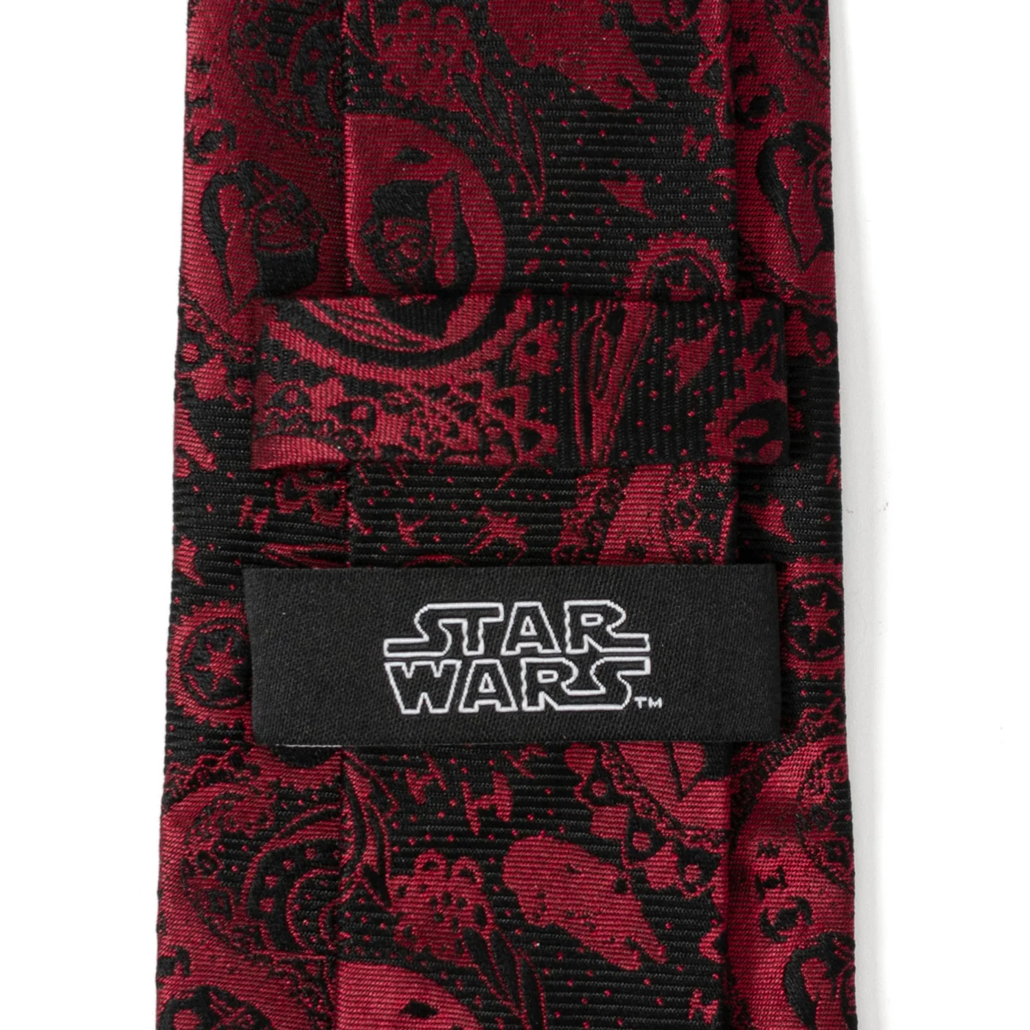 Star Wars Darth Vader Black and Red Paisley Tie - Image 5