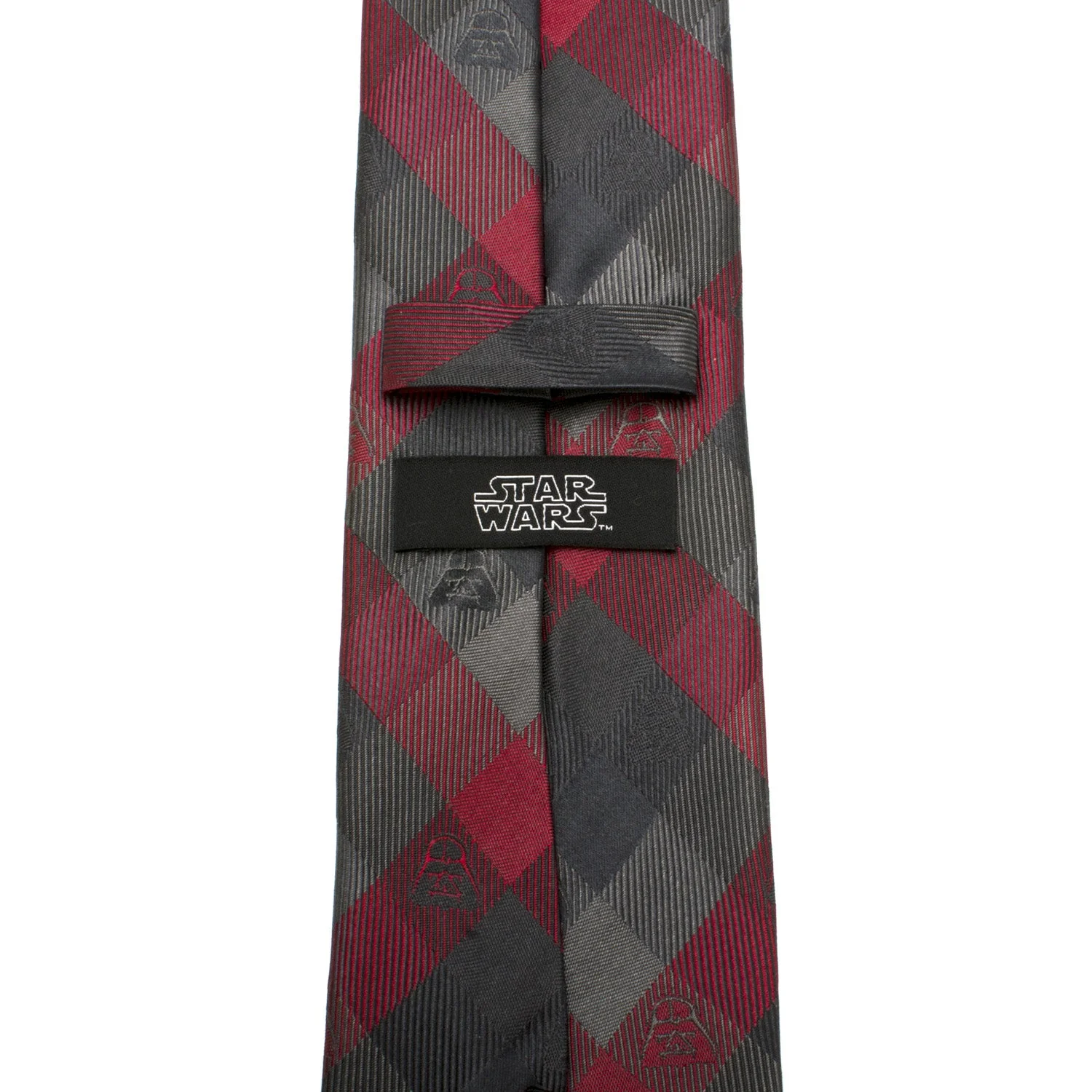 Star Wars Darth Vader Black and Red Plaid Tie - Image 4