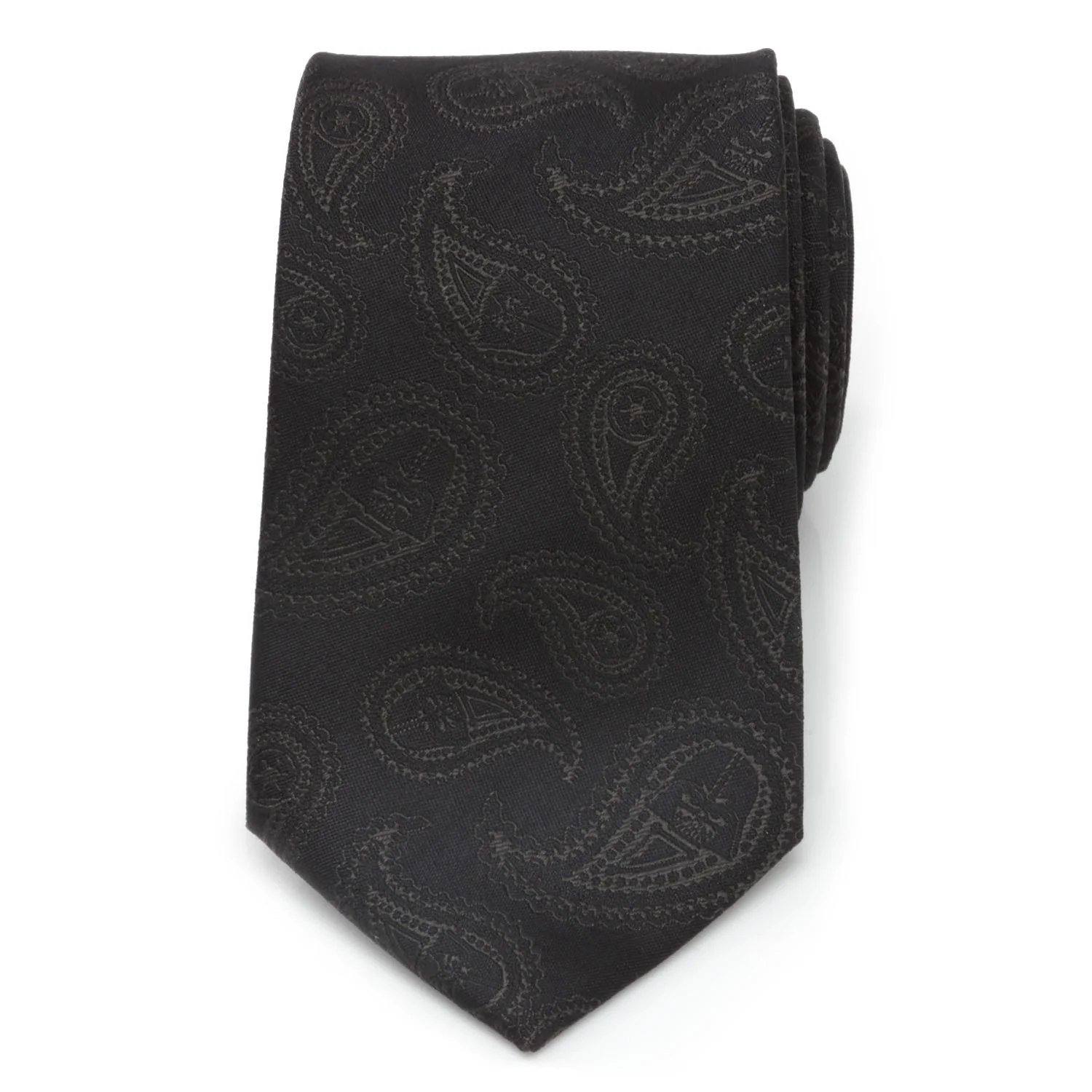 Star Wars Darth Vader Black Paisley Silk Tie - Image 3