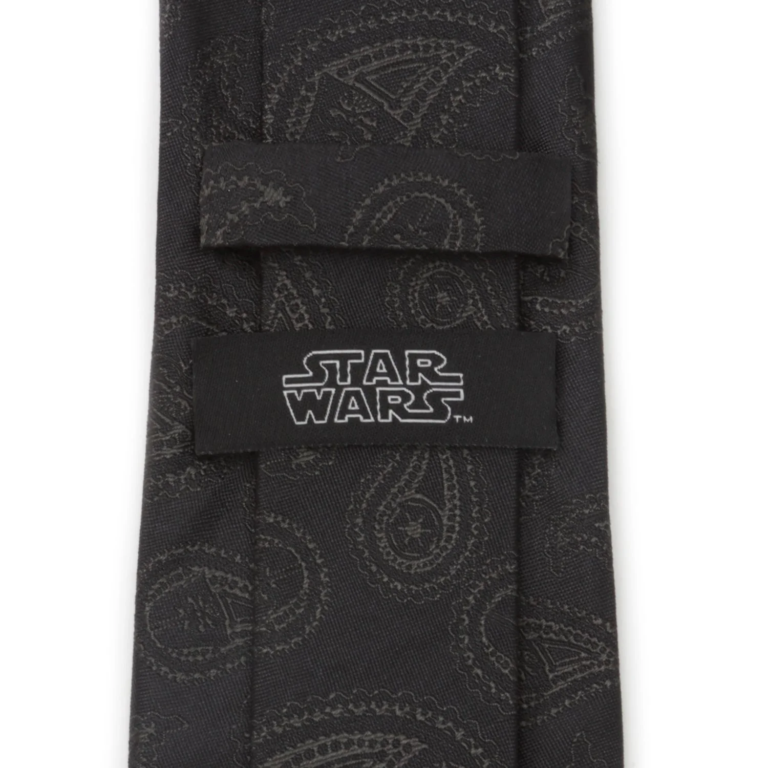 Star Wars Darth Vader Black Paisley Silk Tie - Image 4