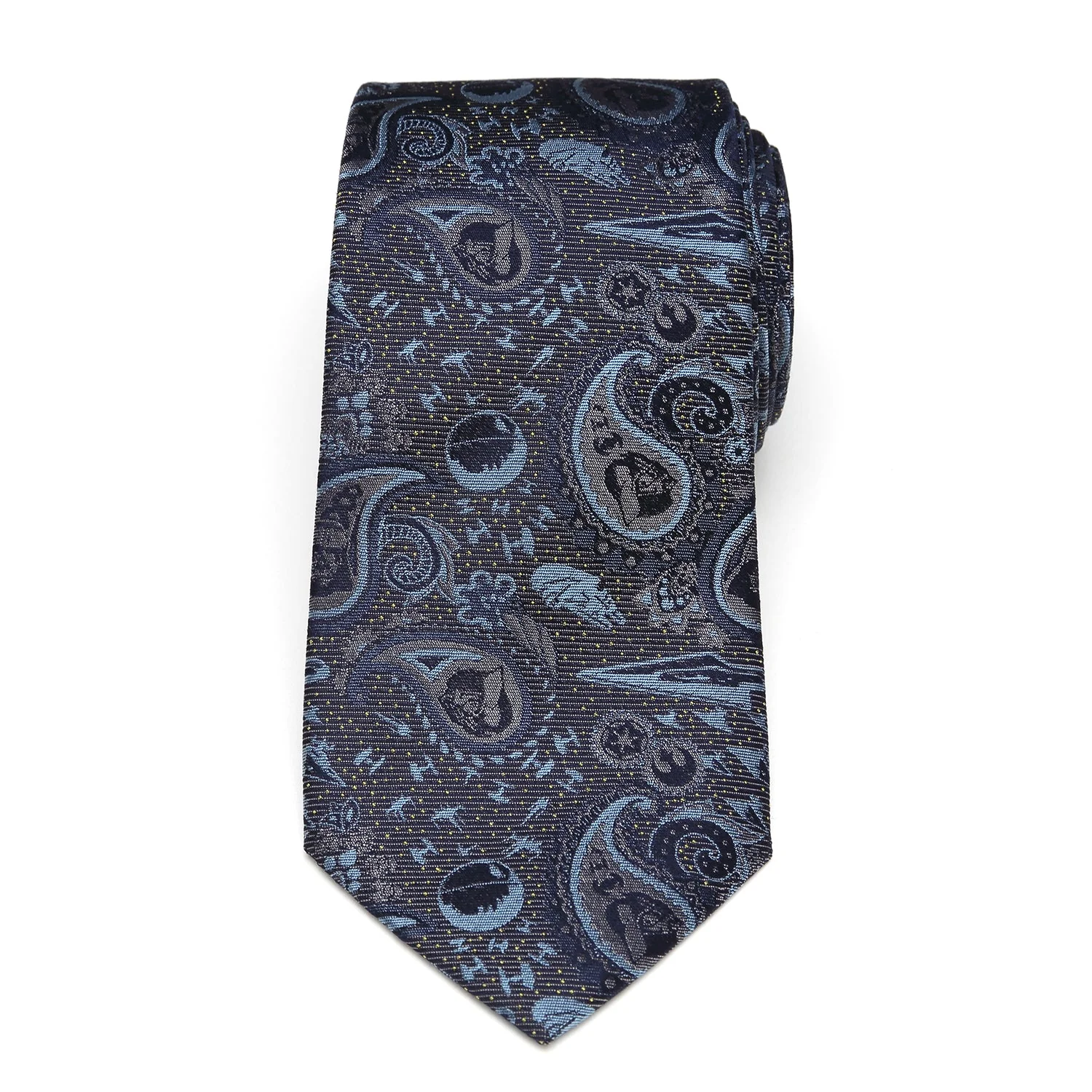 Star Wars Darth Vader Blue and Gray Paisley Tie - Image 3