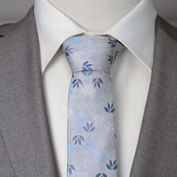 Star Wars Darth Vader Gray Floral Tie - Image 6