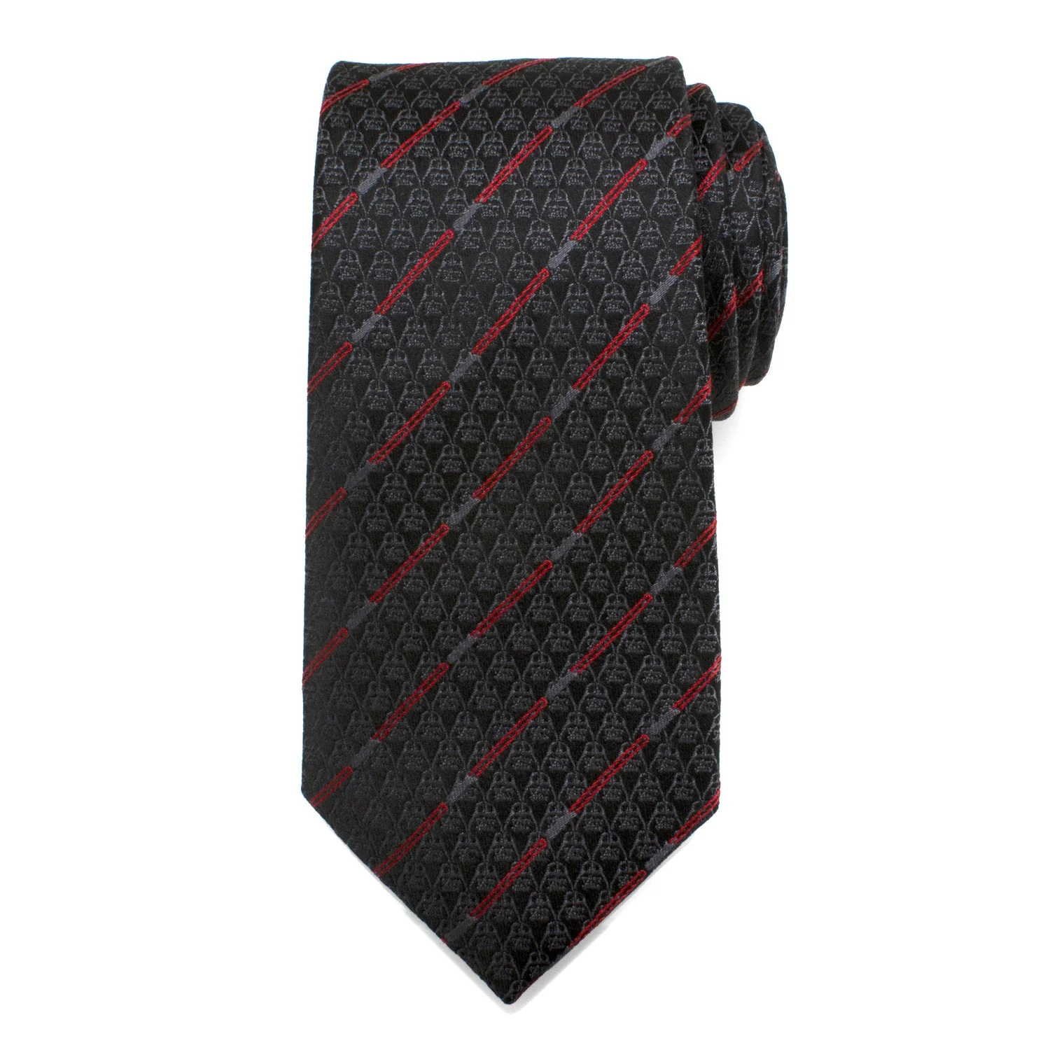 Star Wars Darth Vader LIGHTSABER Black and Red Striped Tie - Image 3
