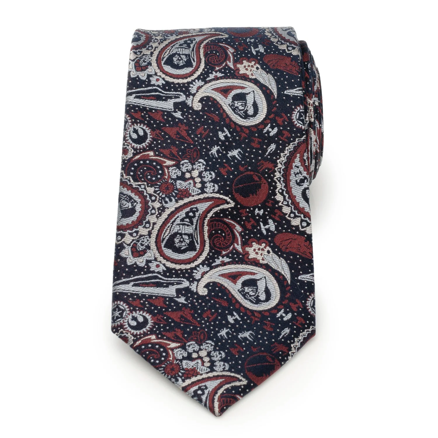 Star Wars Darth Vader Navy Multicolored Paisley Tie - Image 3