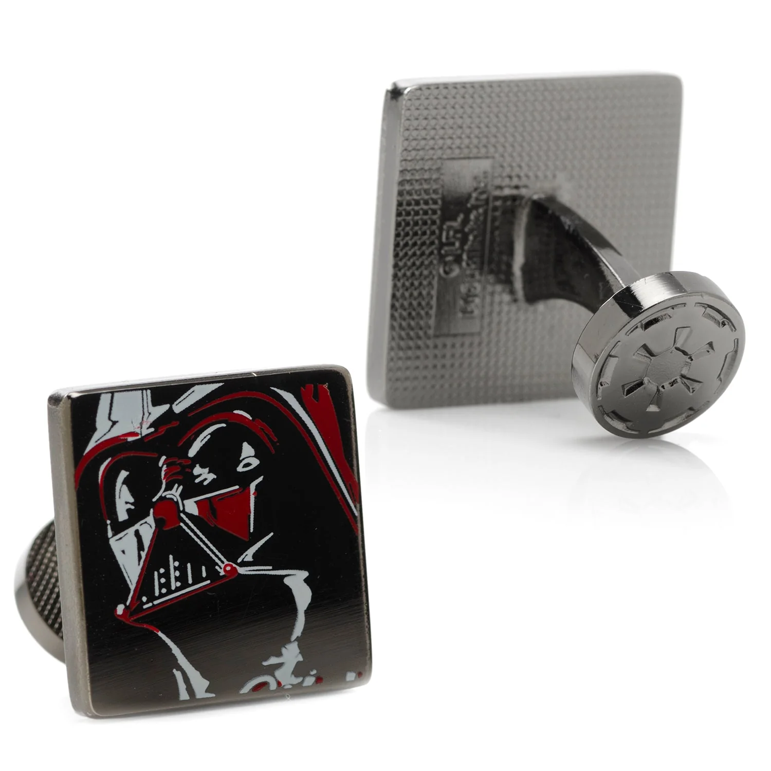 Star Wars Darth Vader Painted Gunmetal Cufflinks - Image 2