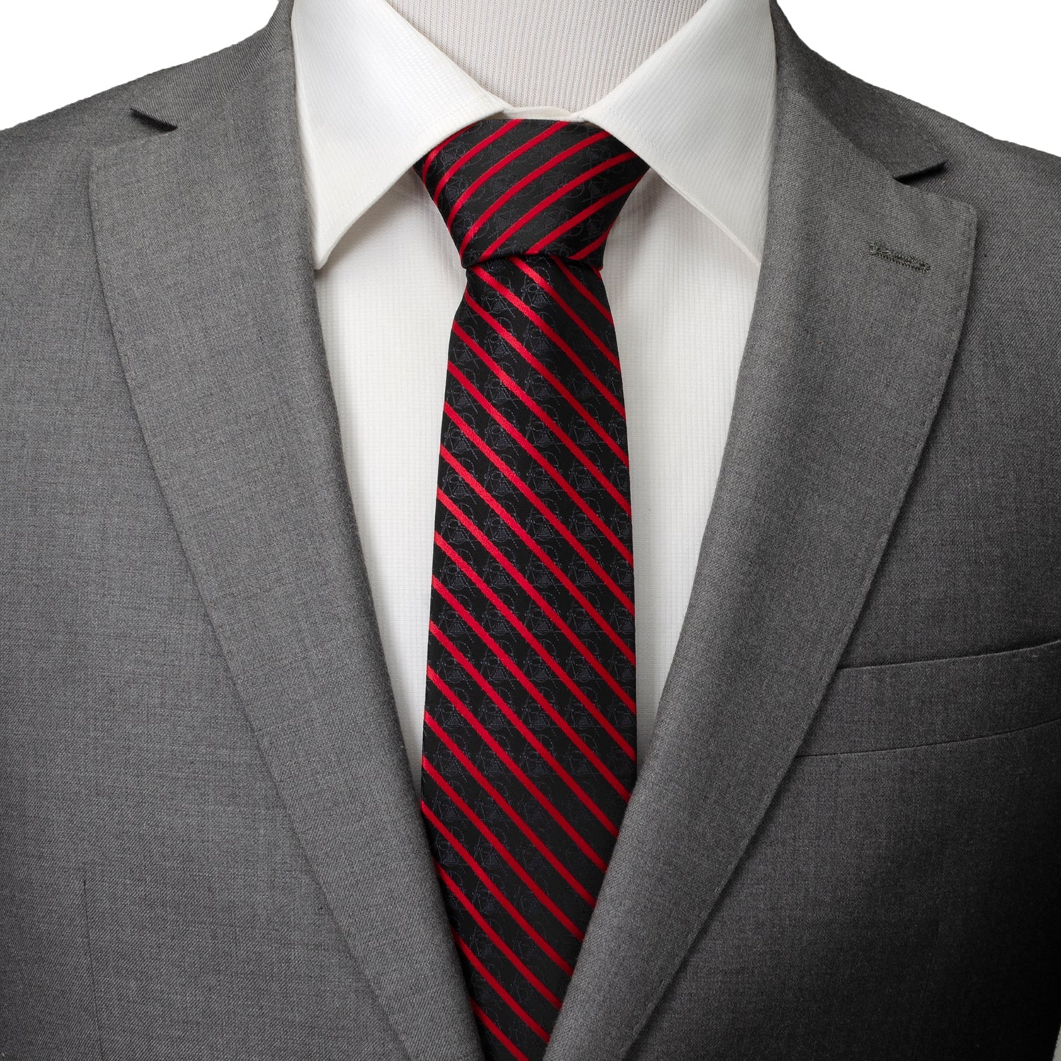 Star Wars Darth Vader Red and Black Striped Tie - Image 2