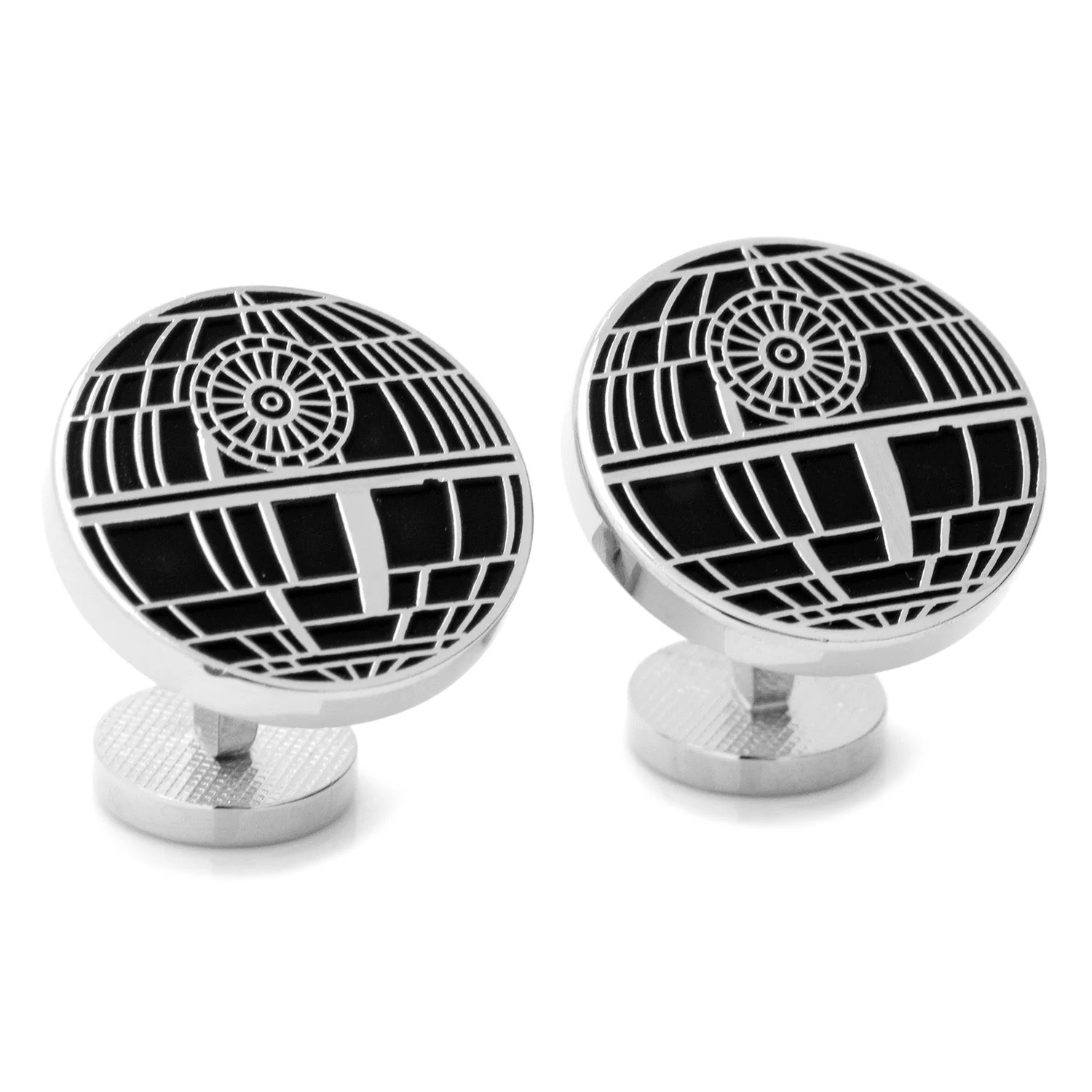 Star Wars Death Star Recessed Matte Cufflinks - Image 2