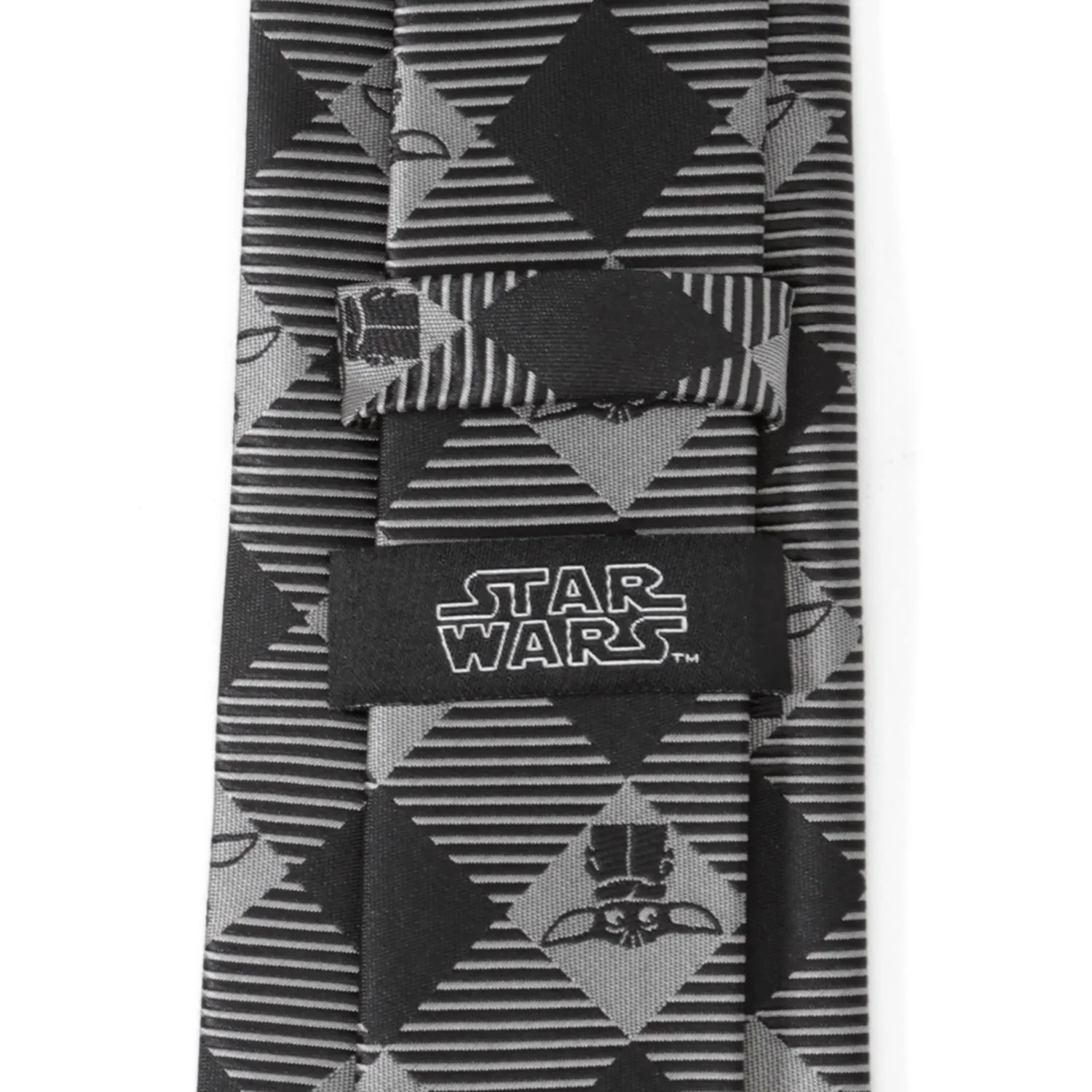 Star Wars Grogu Black Plaid Tie - Image 4