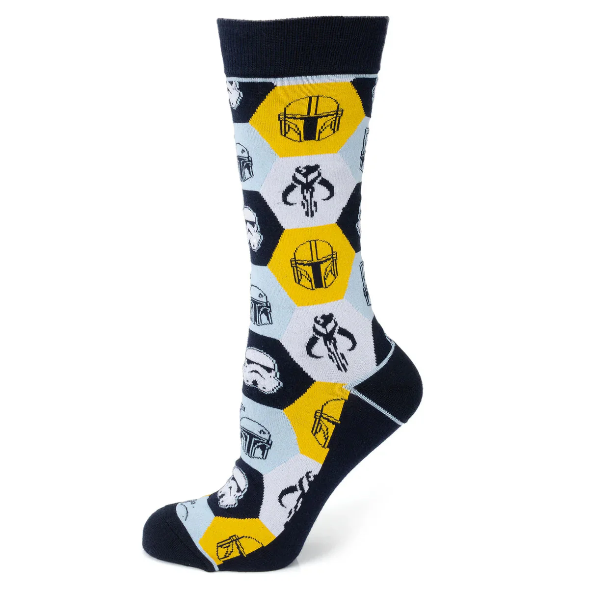 Star Wars Mandalorian and Mythosaur Dress Socks and Lapel Pin Gift Set - Image 2