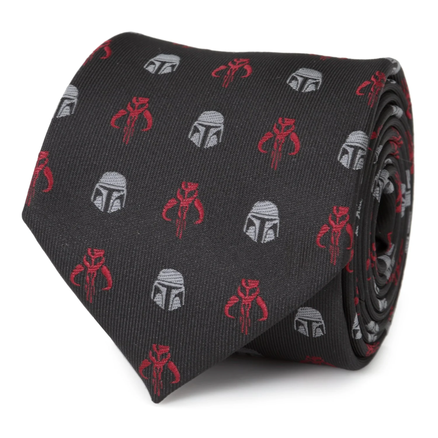 Star Wars Mandalorian and Mythosaur Red and Black Tie - Image 3