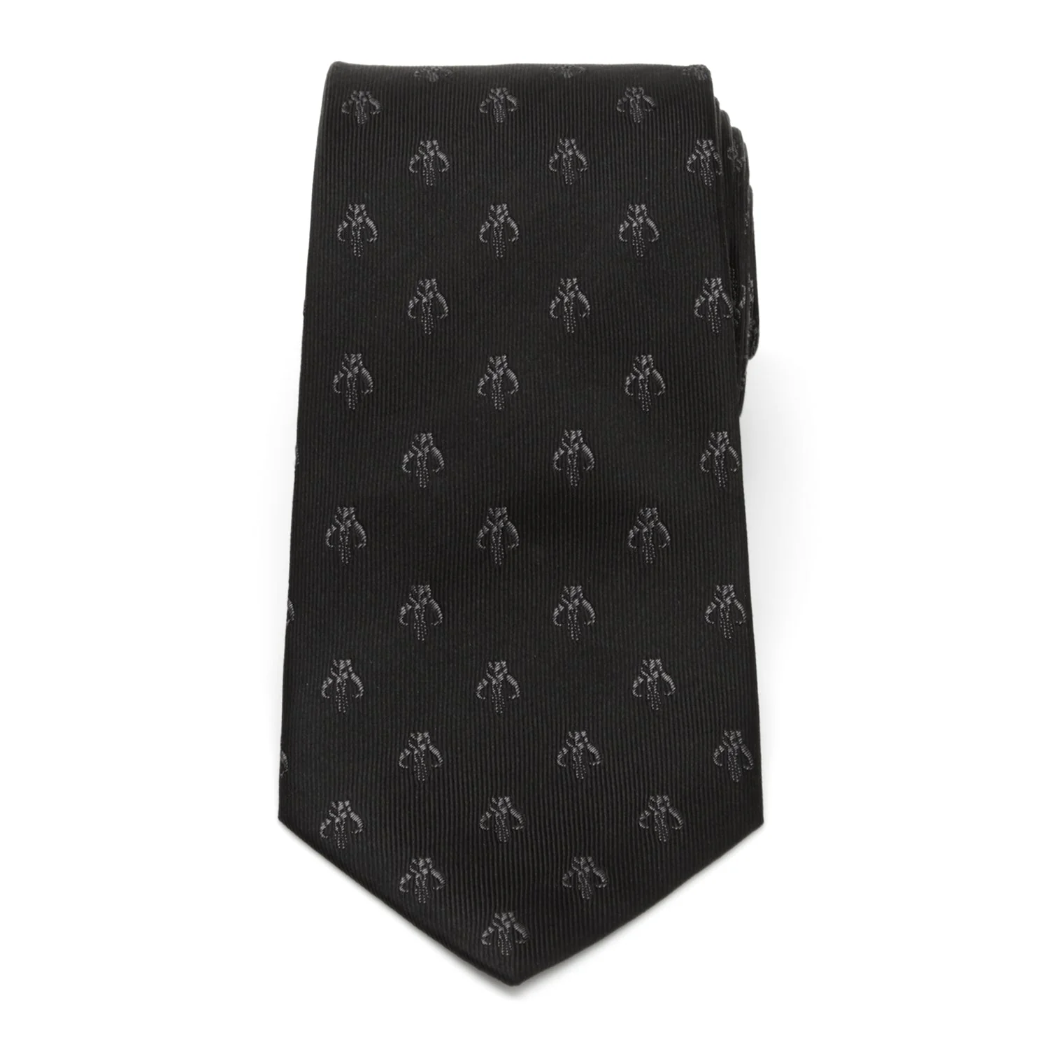 Star Wars Mandalorian Mythosaur Black Silk Tie - Image 3