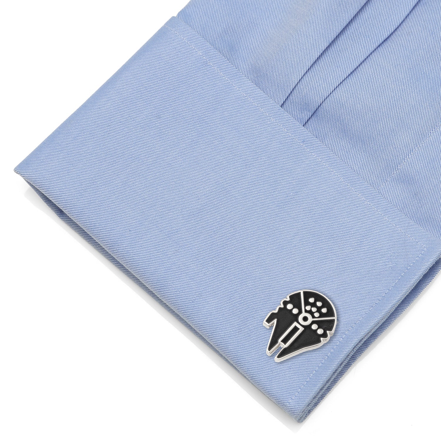 Star Wars Millennium Falcon Silver Inlaid Cufflinks - Image 3