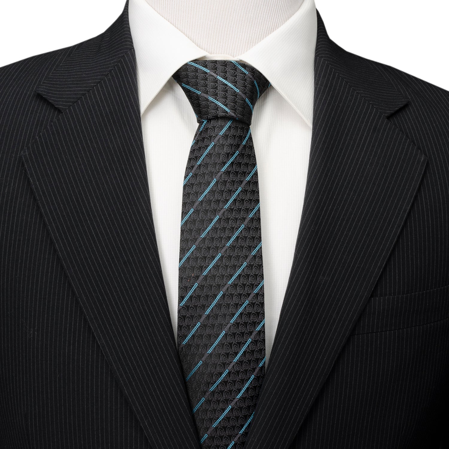 Star Wars Obi-Wan Kenobi LIGHTSABER Pattern Black Tie - Image 2