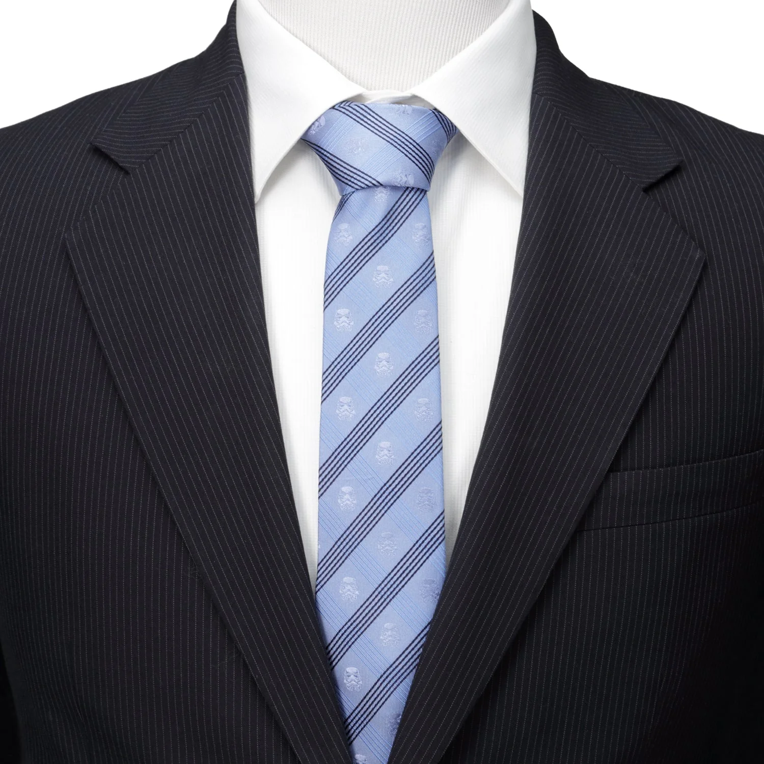 Star Wars Stormtrooper Blue Plaid Tie - Image 2
