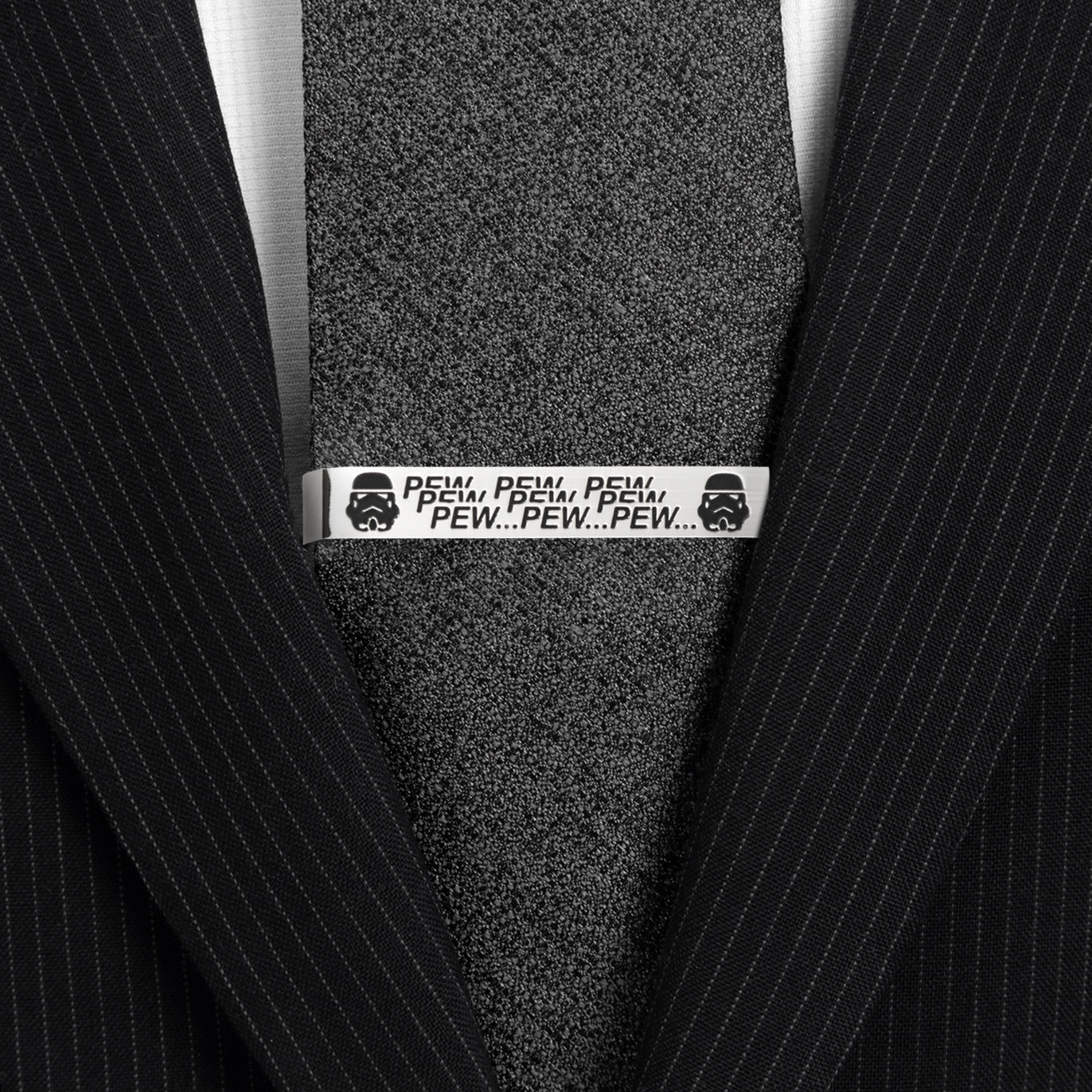 Star Wars Stormtrooper Pew Pew Pew Tie Bar - Image 2