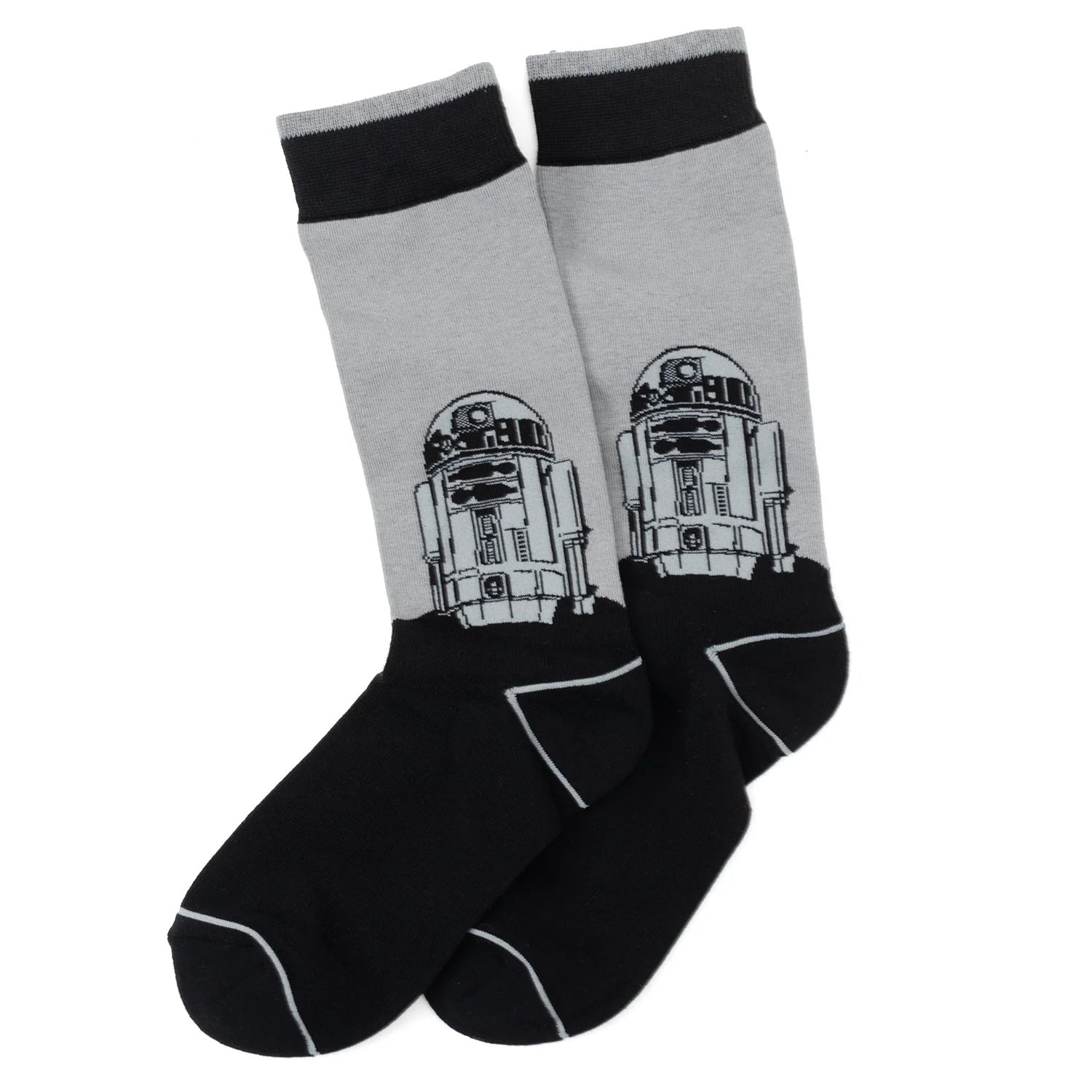 Star Wars Yoda, R2-D2, and C-3PO Dress Socks 3-Pack with Rebel Crest Lapel Pin Gift Set - Image 3