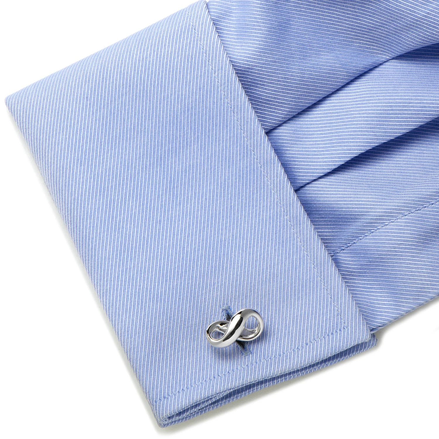 Sterling Silver Infinity Symbol Cufflinks - Image 4