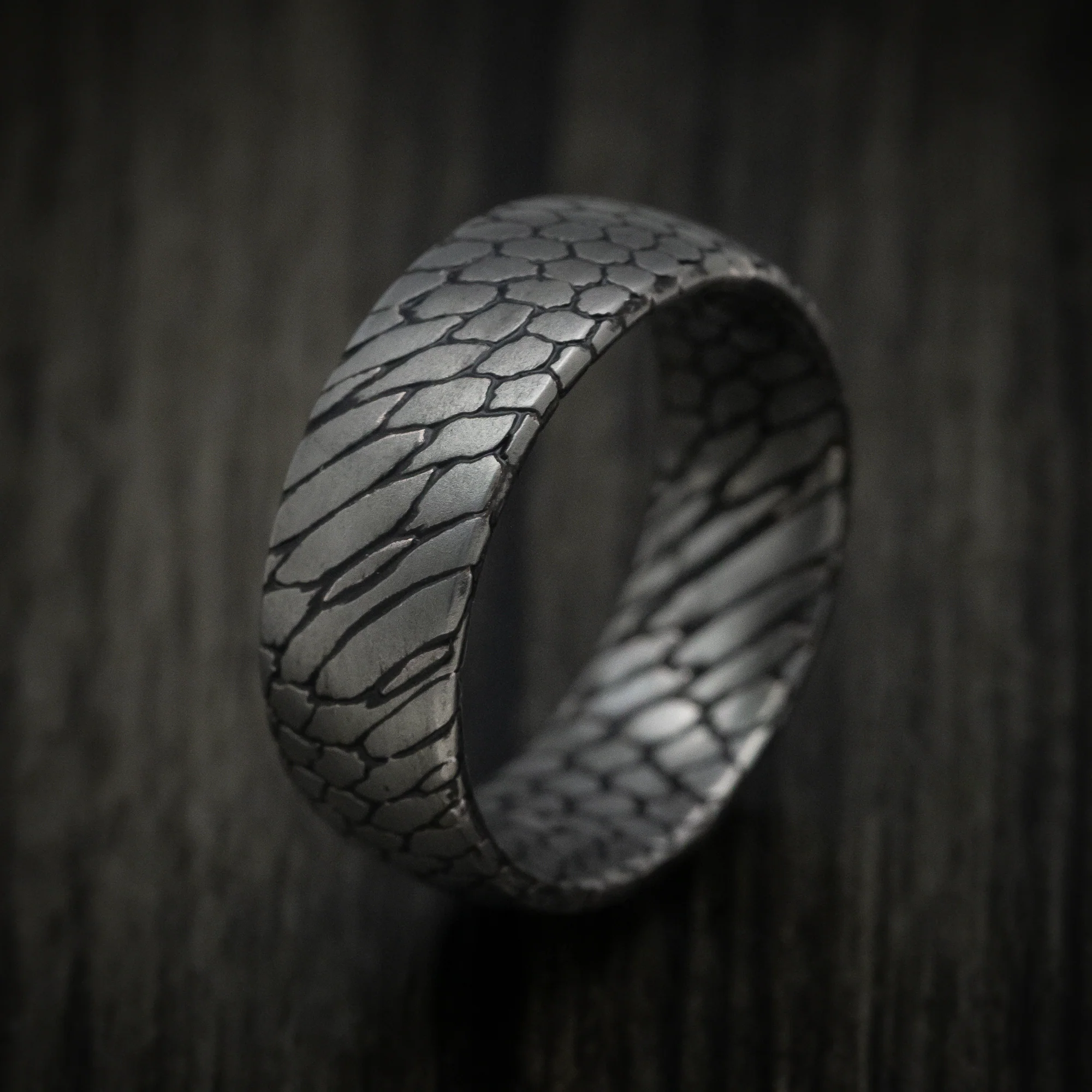 Superconductor Men's Ring with Cerakote Accent Grooves Custom Made Band - Image 4
