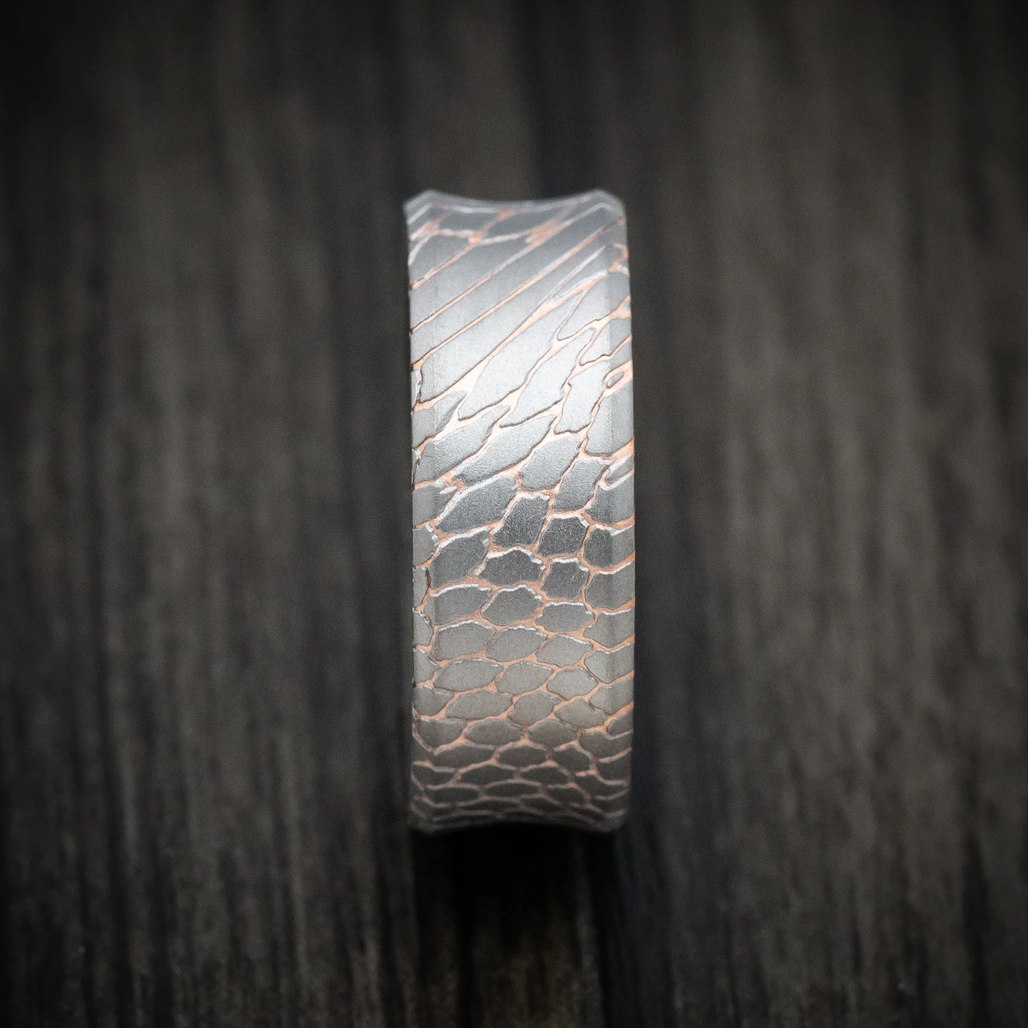 Superconductor Men's Ring with Dichrolam Sleeve Custom Made Band - Image 3