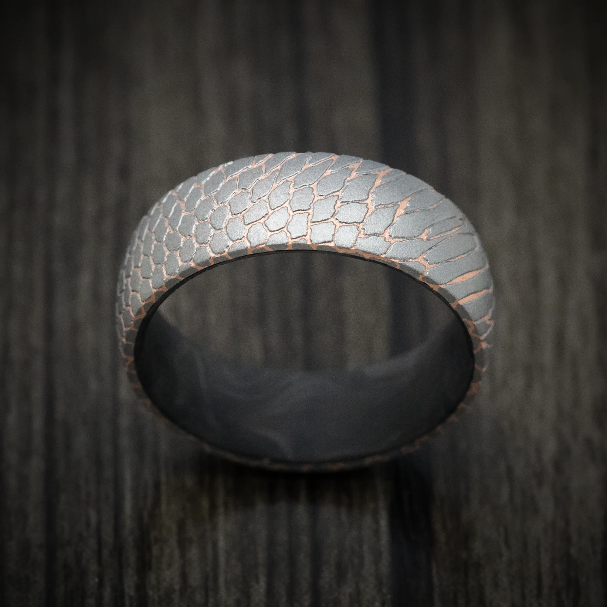 Superconductor Men's Ring with Forged Carbon Fiber Sleeve Custom Made Band - Image 2
