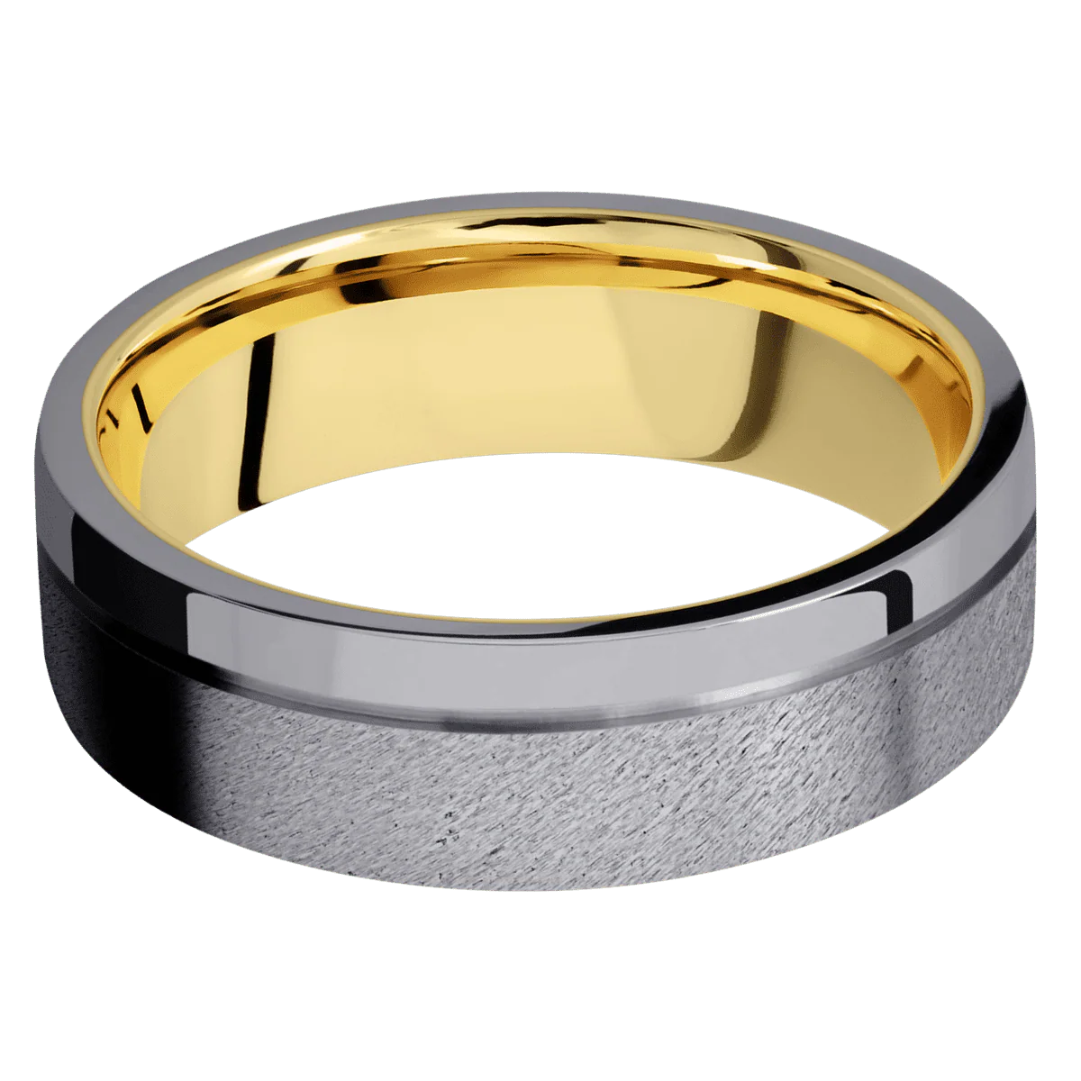 Tantalum + Anglestone , Polish Finish + 14K Yellow Gold - Image 3