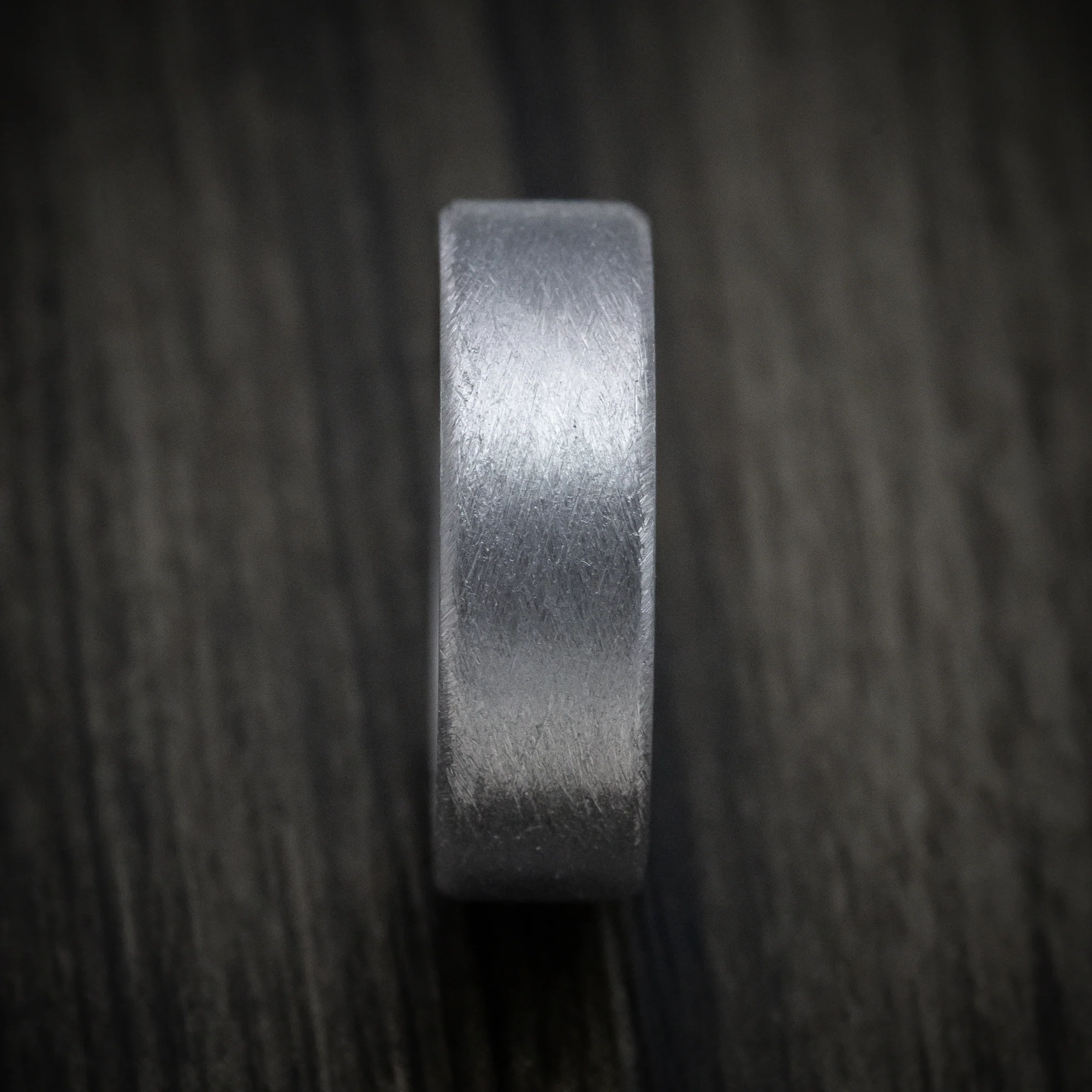 Tantalum Band with Distressed Finish Custom Made Men's Ring - Image 3