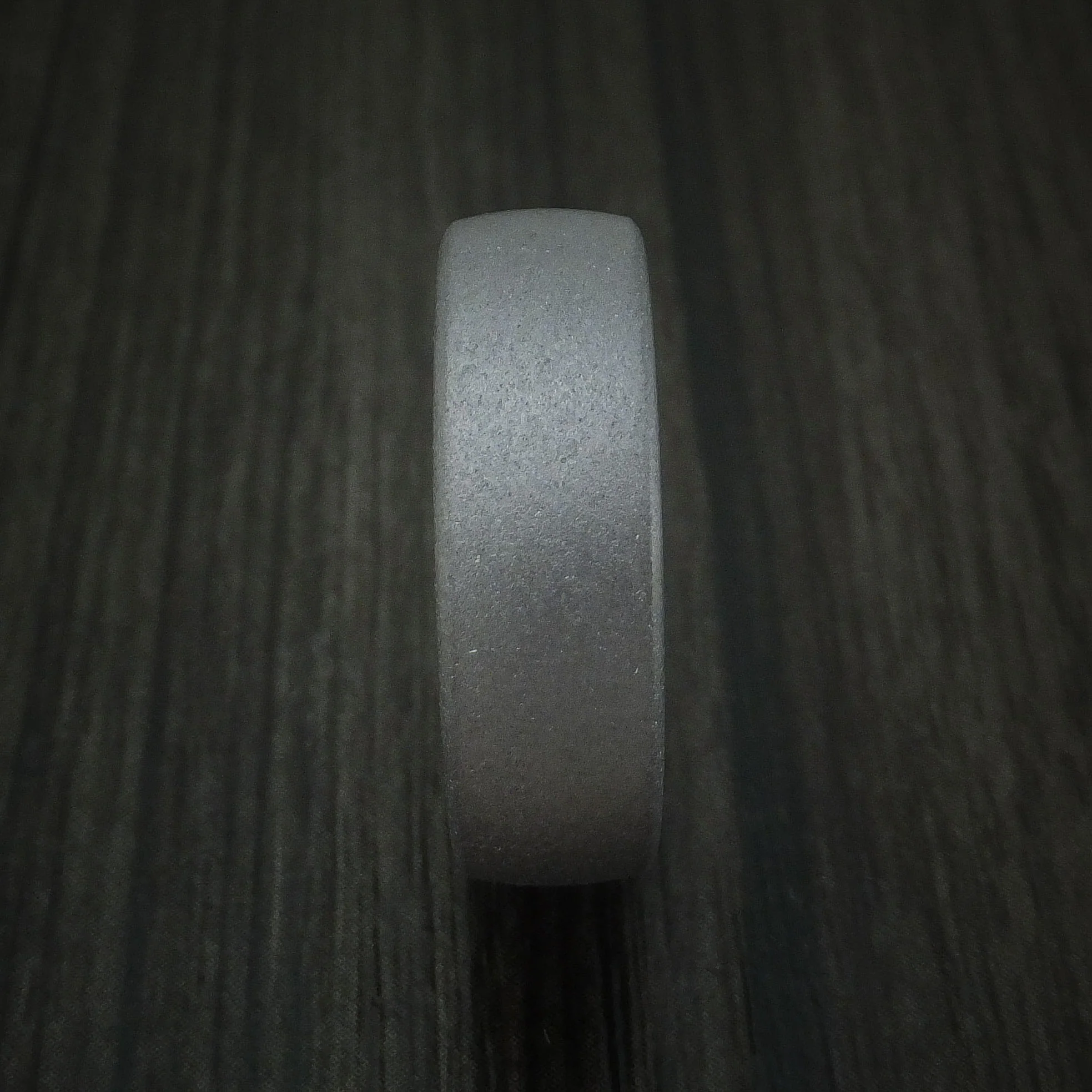 Tantalum Band with Sand Finish Custom Made Men's Ring - Image 3