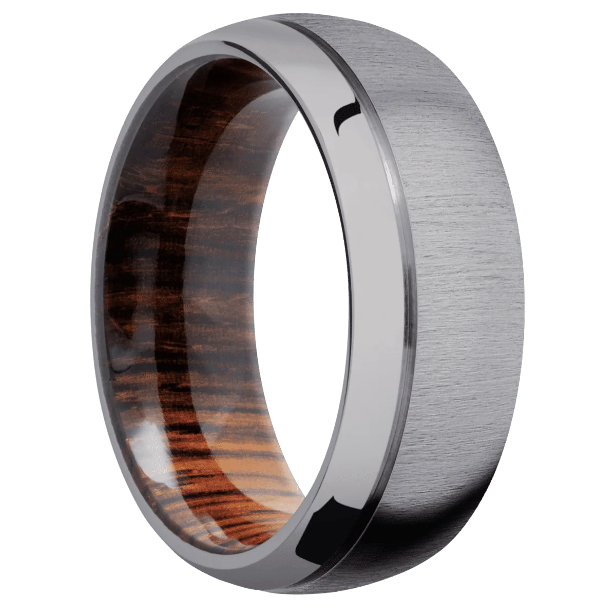 Tantalum + Crosssatin , Polish Finish + Cocobolo