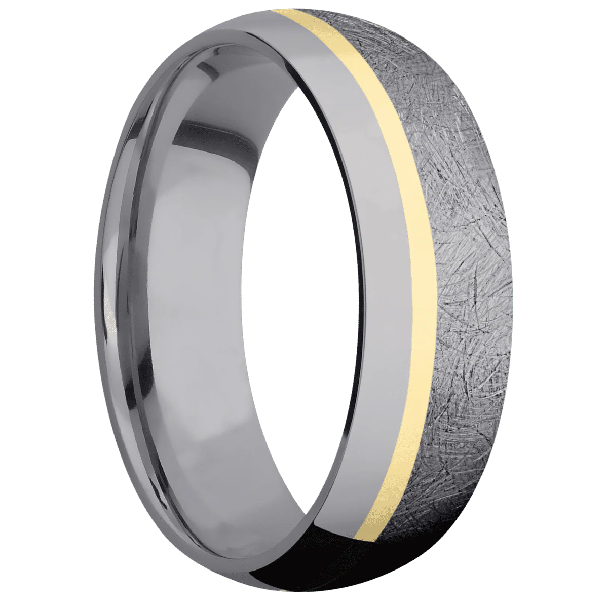 Tantalum + Distressed , Polish Finish