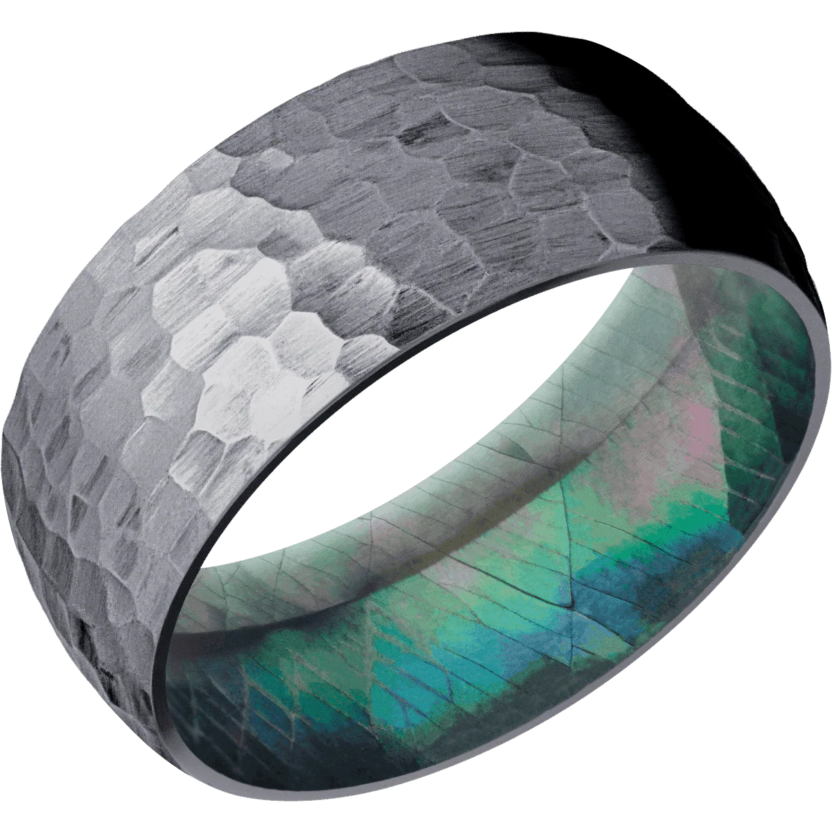 Tantalum + Hammer Finish + Black Mother of Pearl - Image 2