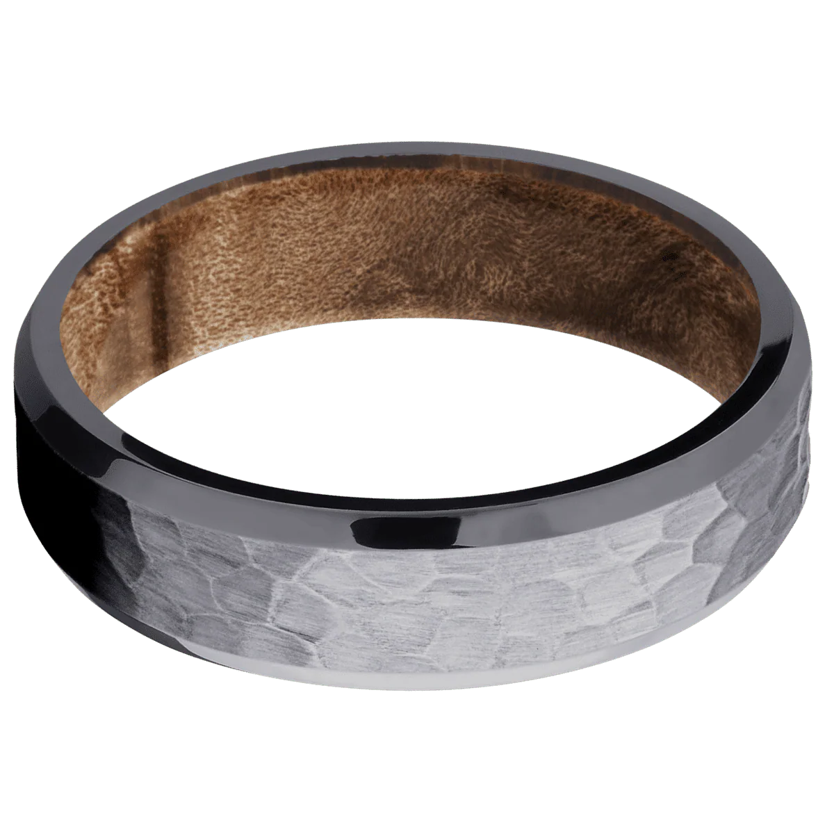 Tantalum + Hammer , Polish Finish + Maple Burl - Image 3